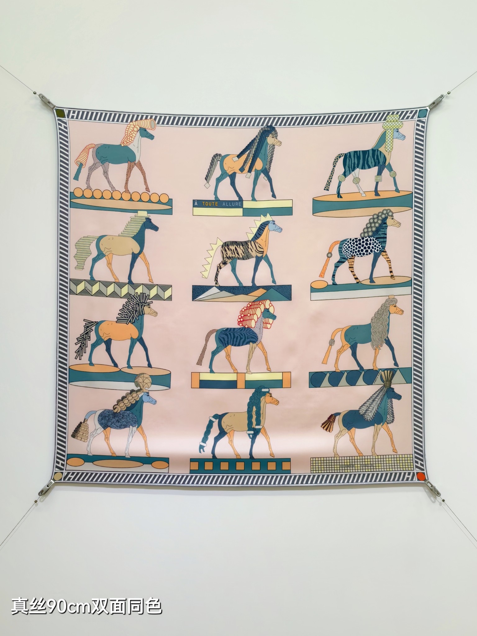 Cheap Hermes Cashmere scarf in 218494, $45 USD- [IB218494] - Replica Hermes Cashmere scarf