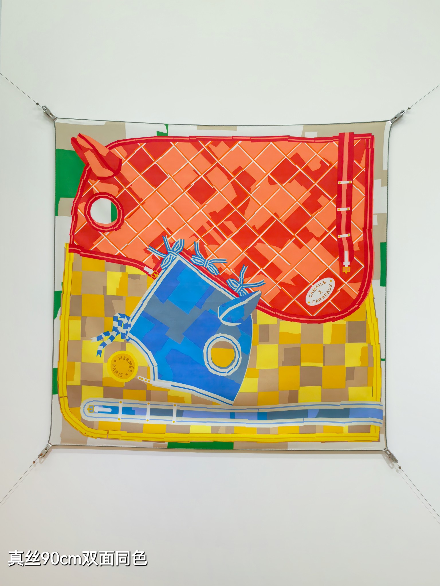 Cheap Hermes Cashmere scarf in 218496, $45 USD- [IB218496] - Replica Hermes Cashmere scarf