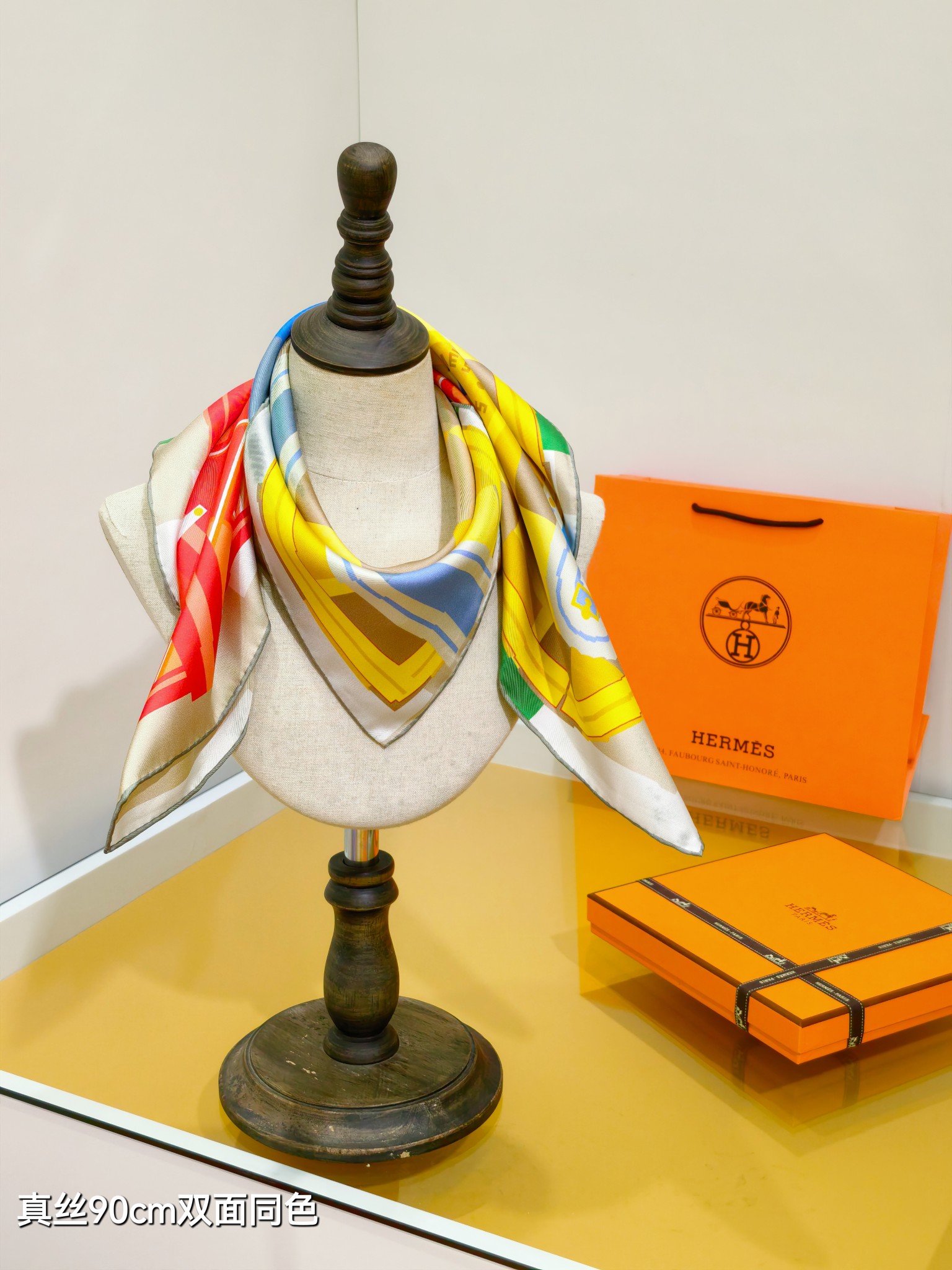 Cheap Hermes Cashmere scarf in 218496, $45 USD- [IB218496] - Replica Hermes Cashmere scarf