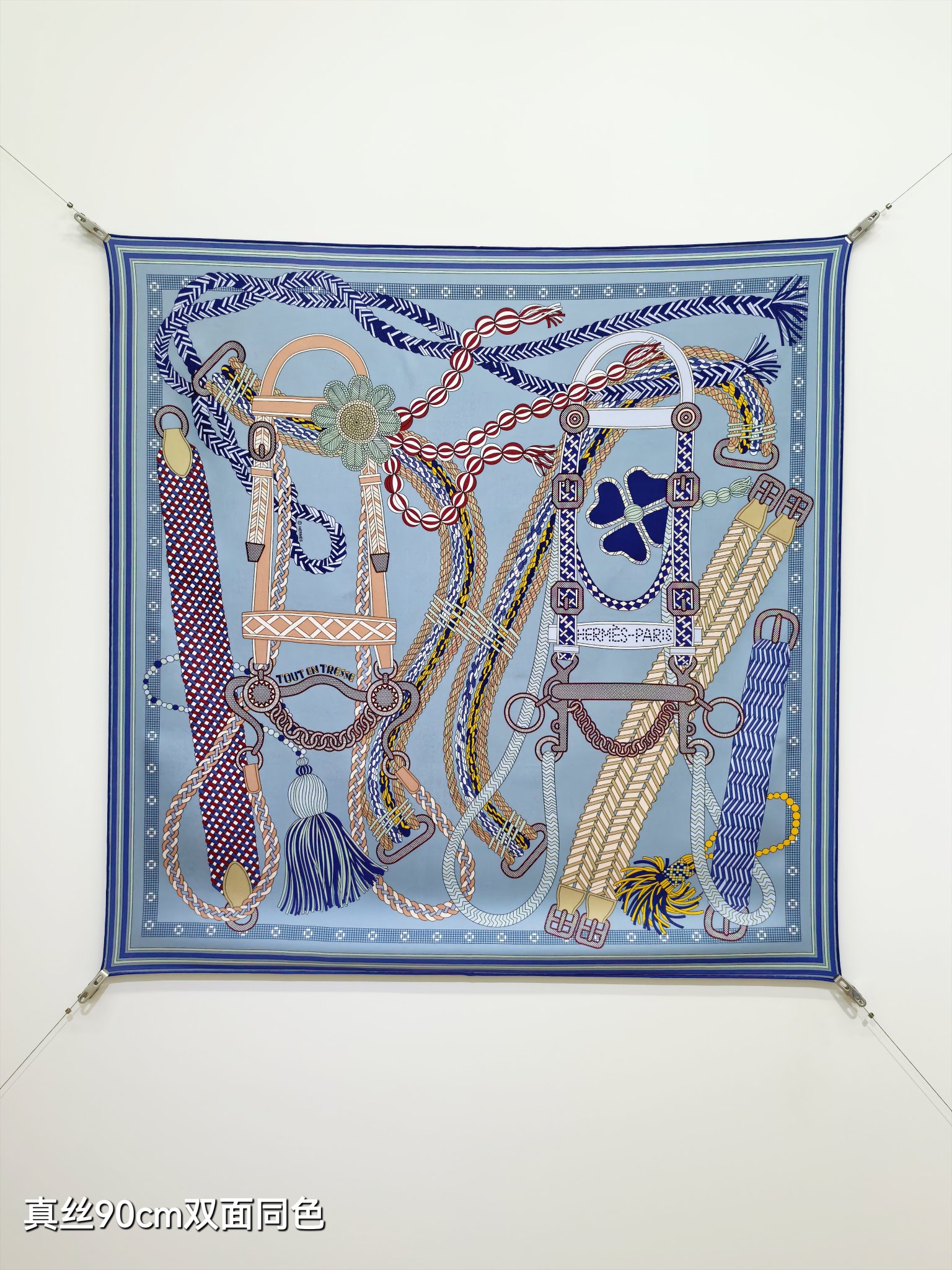 Cheap Hermes Cashmere scarf in 218498, $45 USD- [IB218498] - Replica Hermes Cashmere scarf