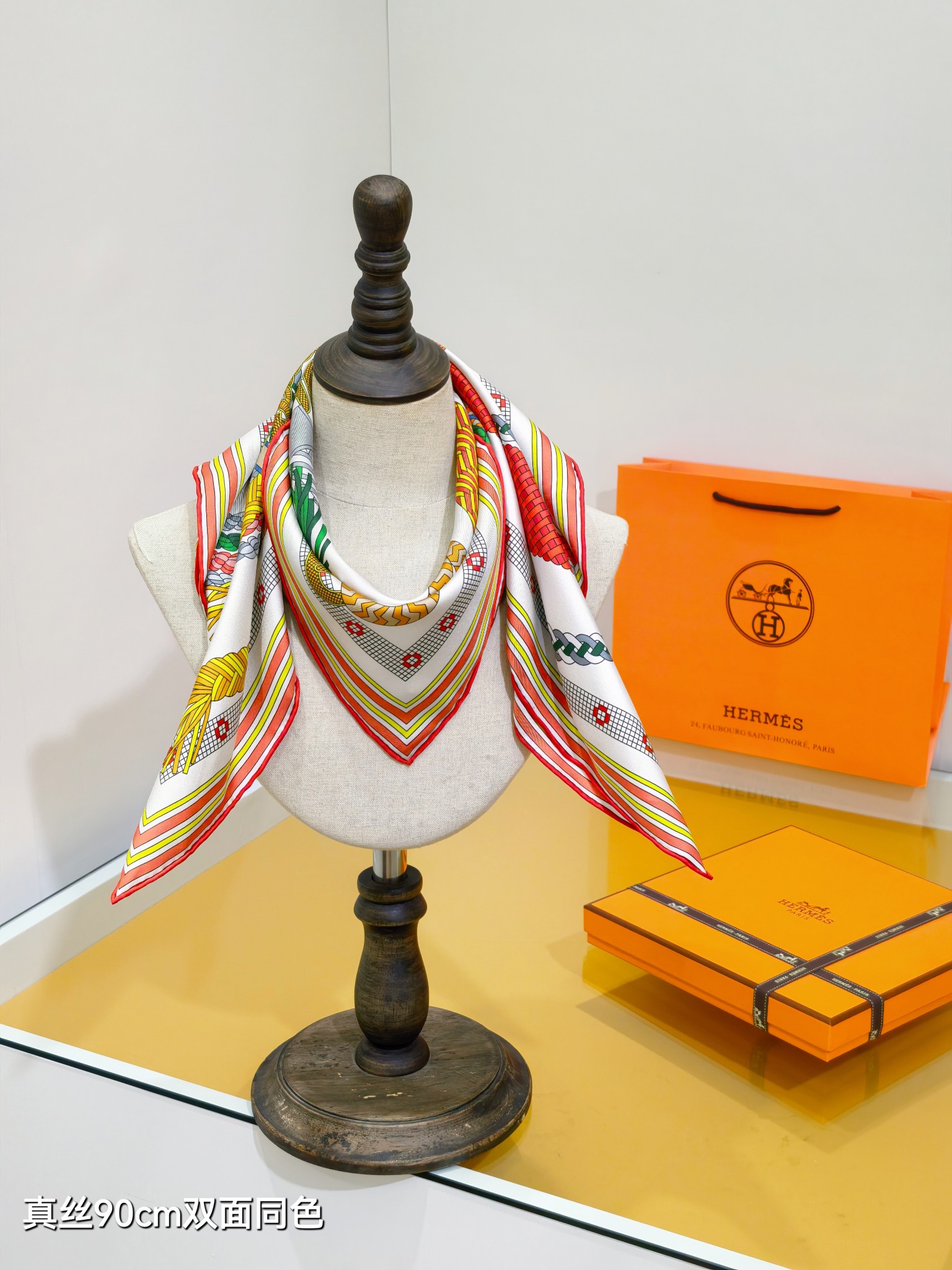 Cheap Hermes Cashmere scarf in 218500, $45 USD- [IB218500] - Replica Hermes Cashmere scarf
