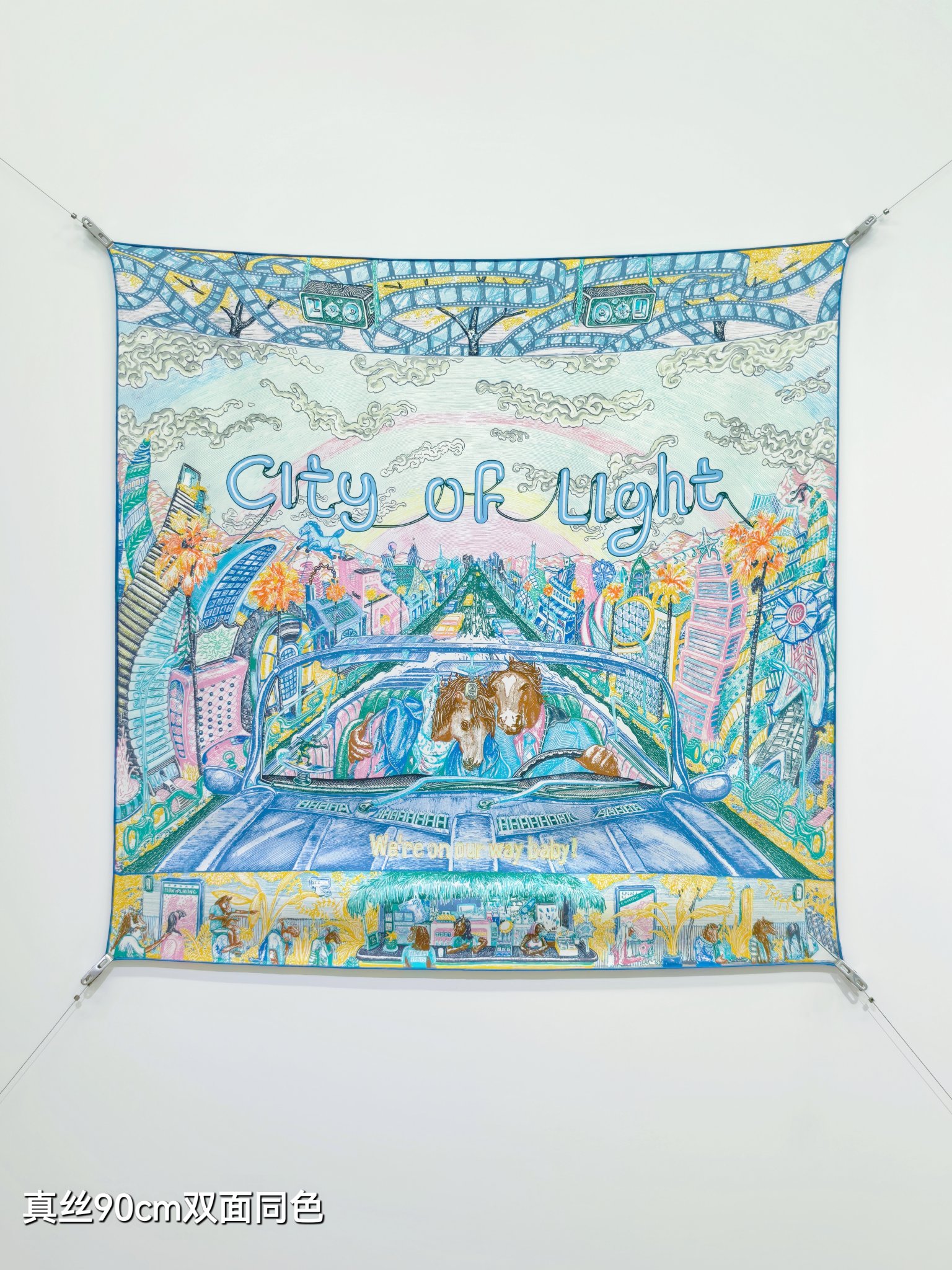 Cheap Hermes Cashmere scarf in 218503, $55 USD- [IB218503] - Replica Hermes Cashmere scarf
