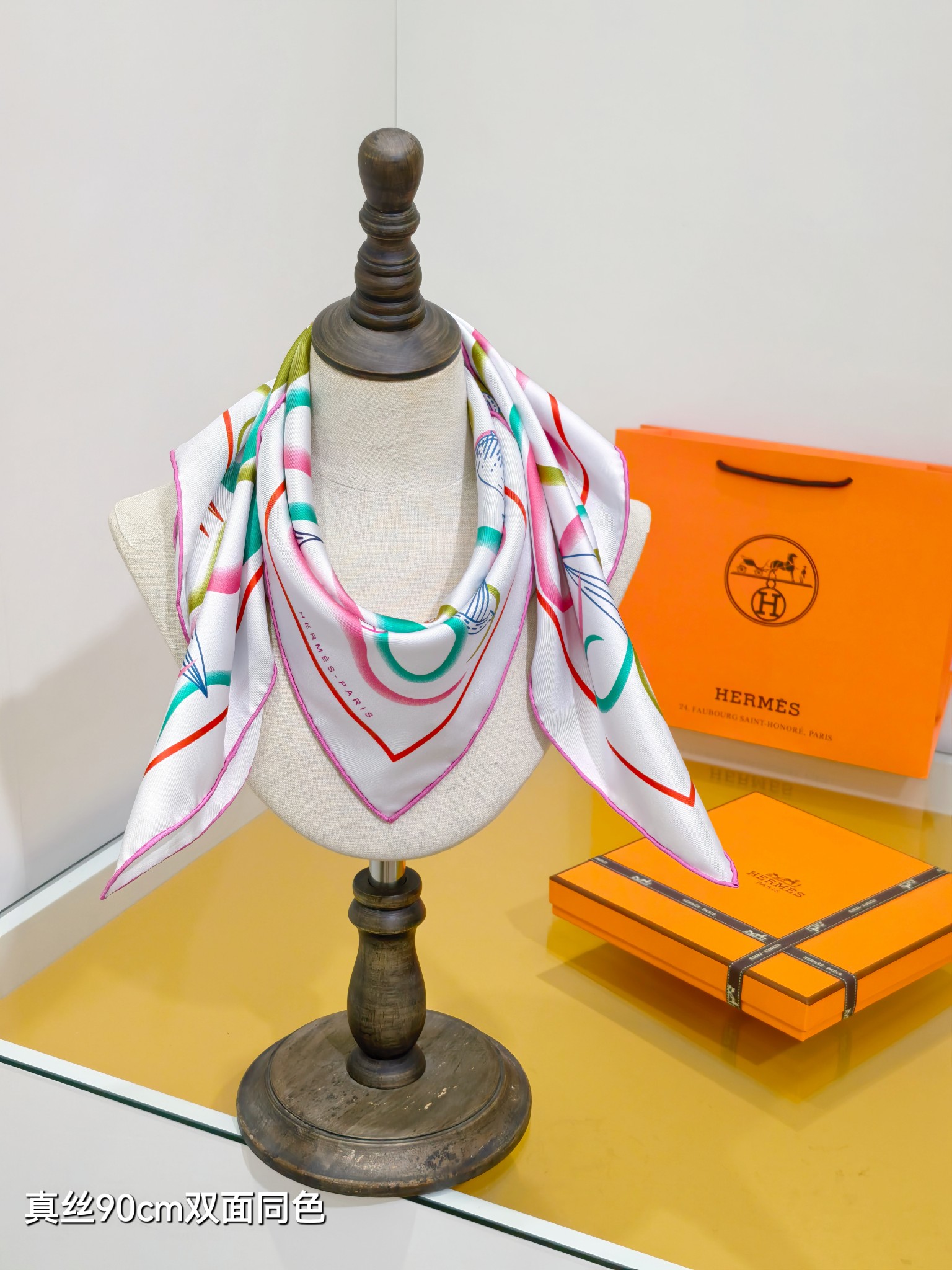 Cheap Hermes Cashmere scarf in 218505, $45 USD- [IB218505] - Replica Hermes Cashmere scarf
