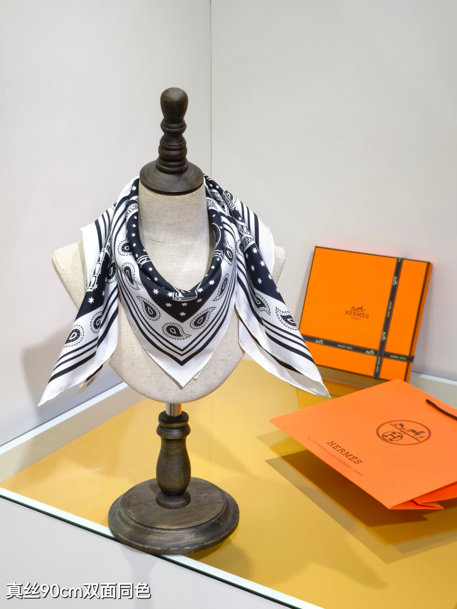 Cheap Hermes Cashmere scarf in 218510, $50 USD- [IB218510] - Replica Hermes Cashmere scarf
