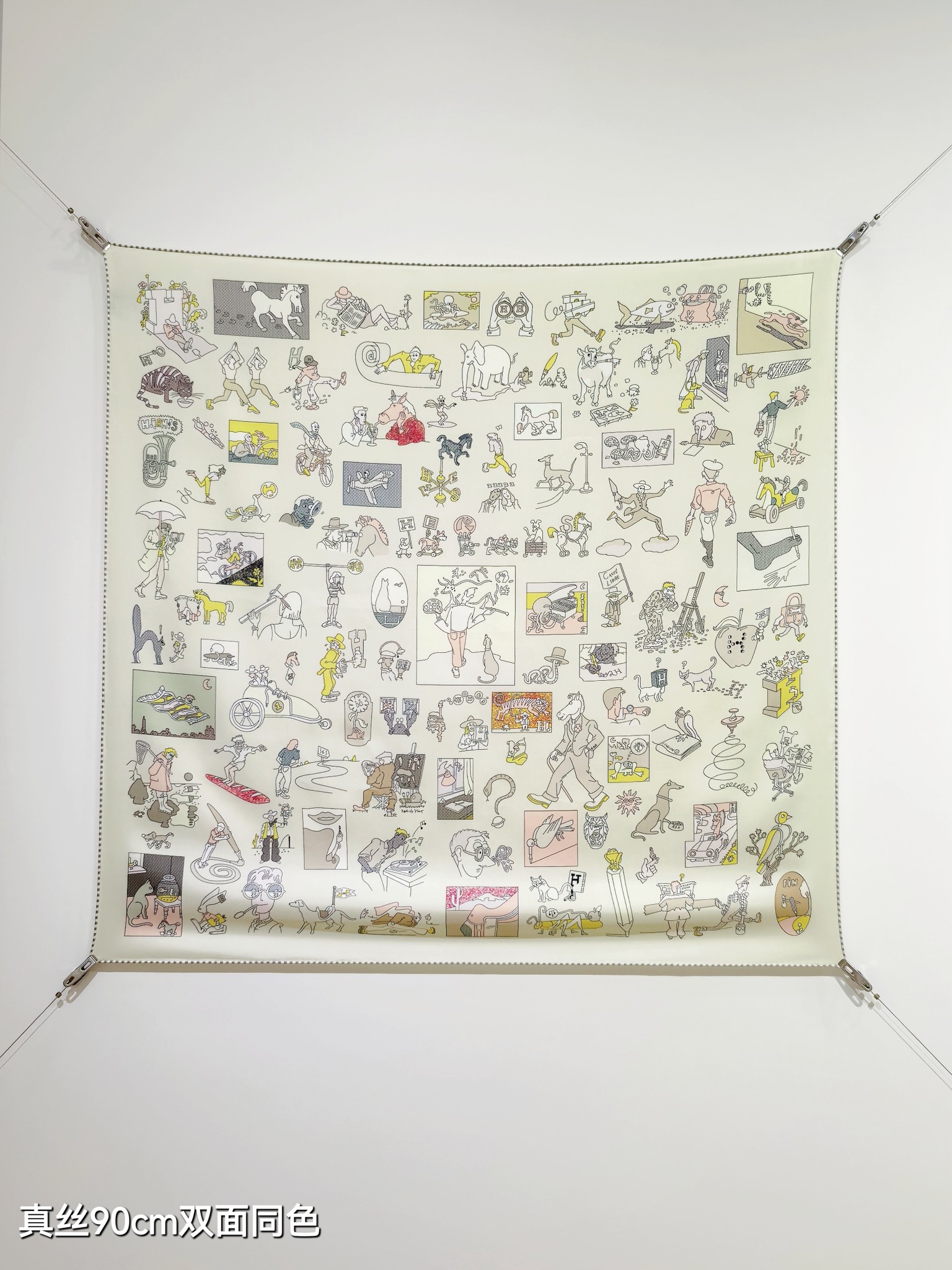 Cheap Hermes Cashmere scarf in 218513, $50 USD- [IB218513] - Replica Hermes Cashmere scarf