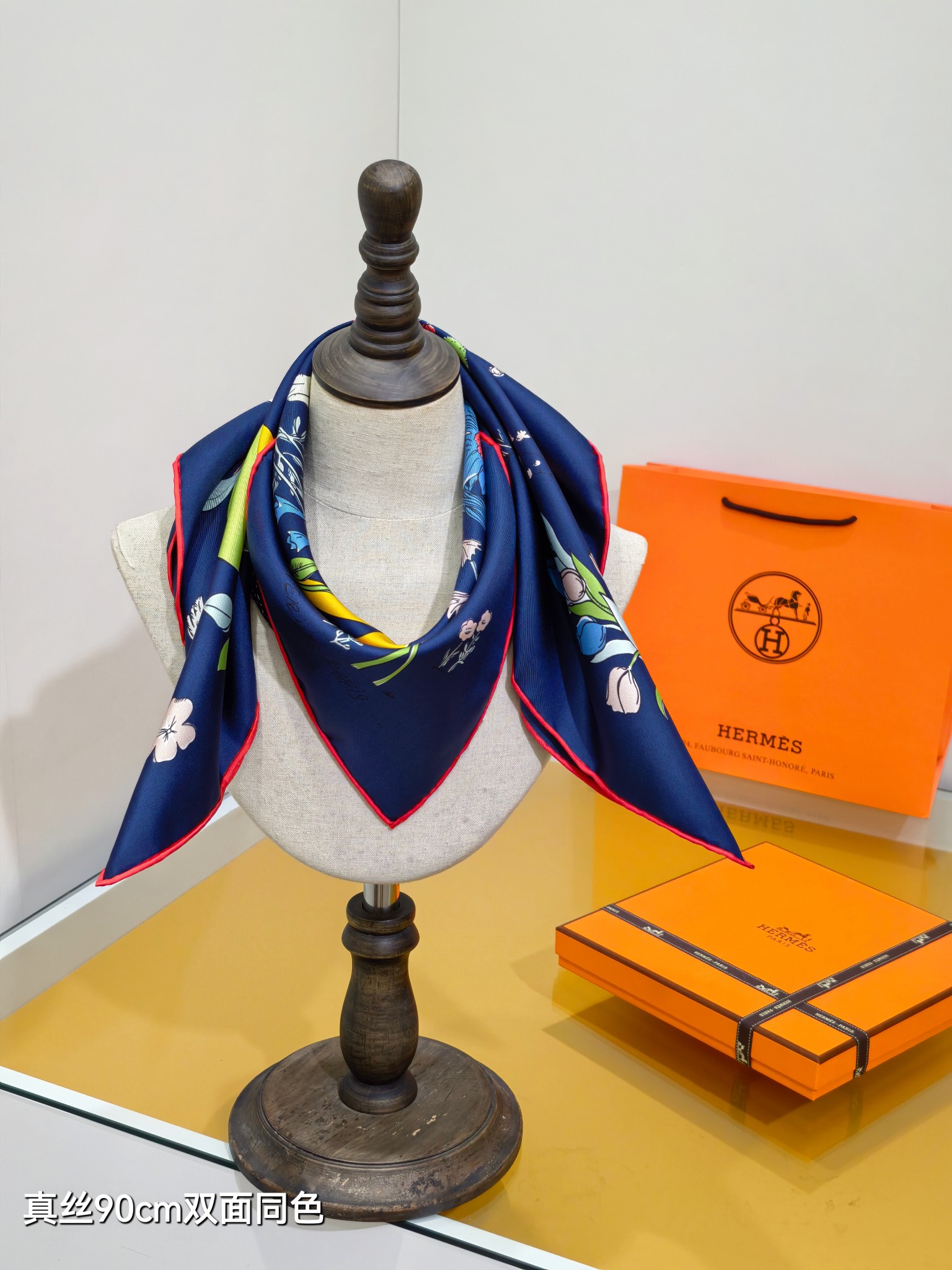 Cheap Hermes Cashmere scarf in 218517, $45 USD- [IB218517] - Replica Hermes Cashmere scarf