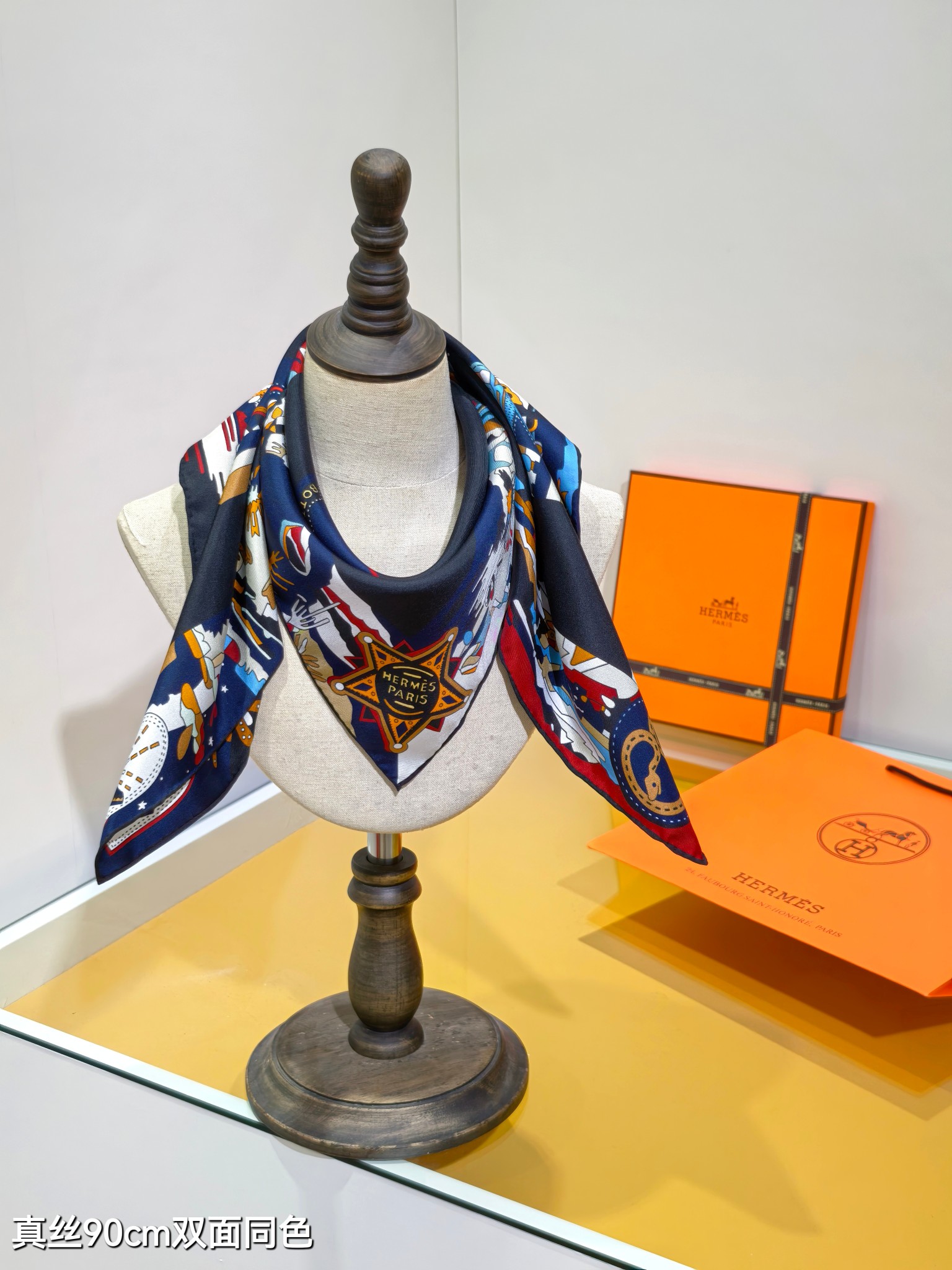 Cheap Hermes Cashmere scarf in 218523, $50 USD- [IB218523] - Replica Hermes Cashmere scarf