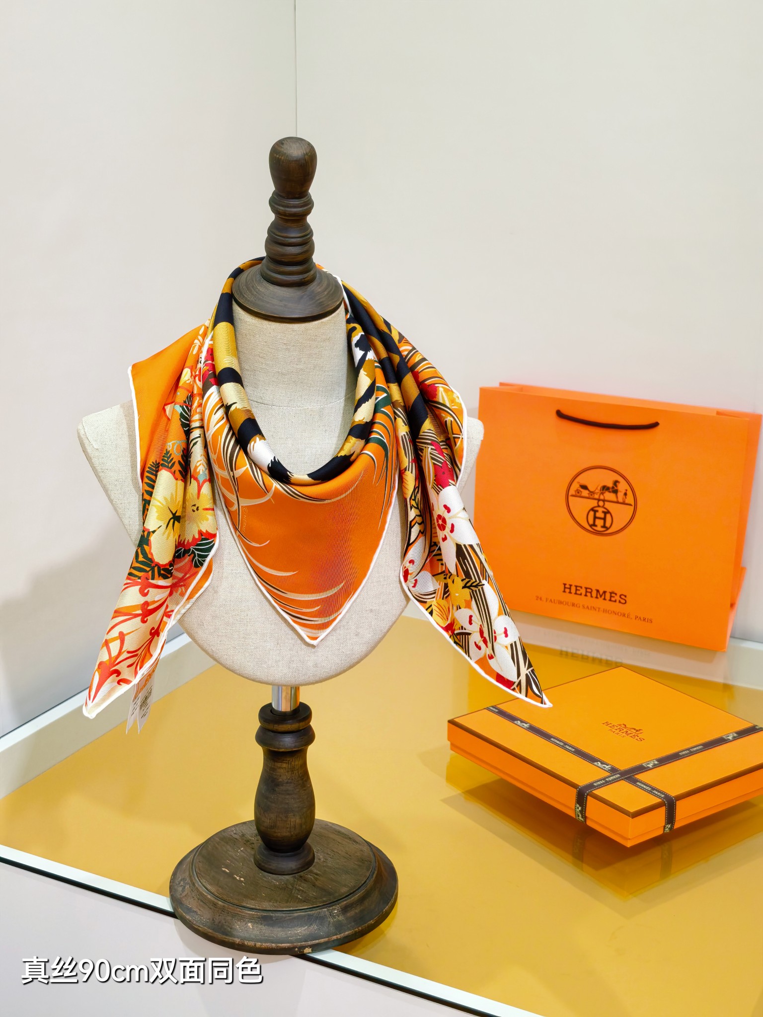 Cheap Hermes Cashmere scarf in 218526, $50 USD- [IB218526] - Replica Hermes Cashmere scarf
