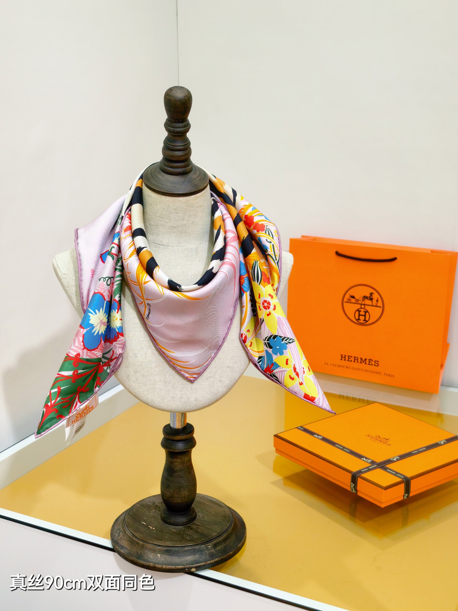 Cheap Hermes Cashmere scarf in 218527, $50 USD- [IB218527] - Replica Hermes Cashmere scarf