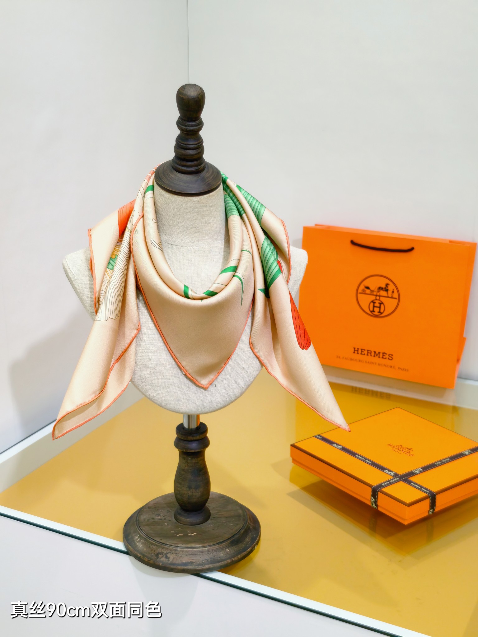 Cheap Hermes Cashmere scarf in 218530, $40 USD- [IB218530] - Replica Hermes Cashmere scarf