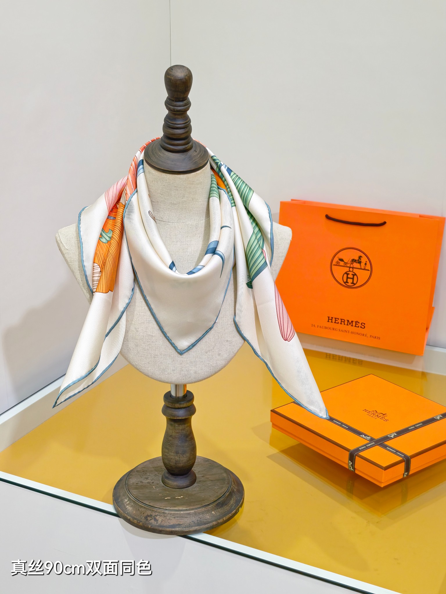 Cheap Hermes Cashmere scarf in 218531, $40 USD- [IB218531] - Replica Hermes Cashmere scarf