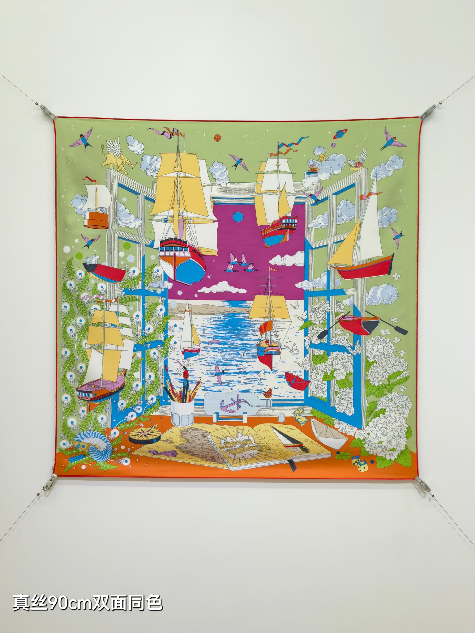 Cheap Hermes Cashmere scarf in 218543, $50 USD- [IB218543] - Replica Hermes Cashmere scarf