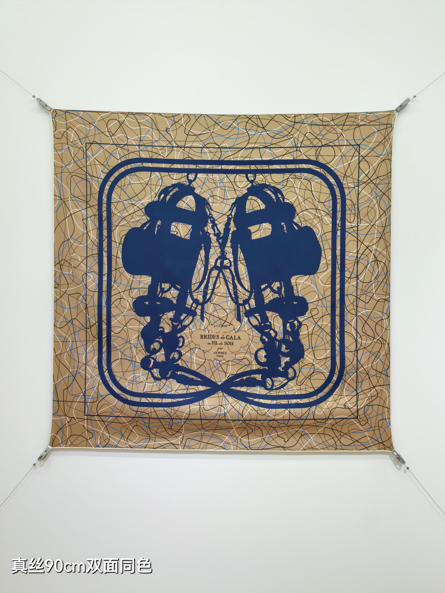 Cheap Hermes Cashmere scarf in 218544, $40 USD- [IB218544] - Replica Hermes Cashmere scarf