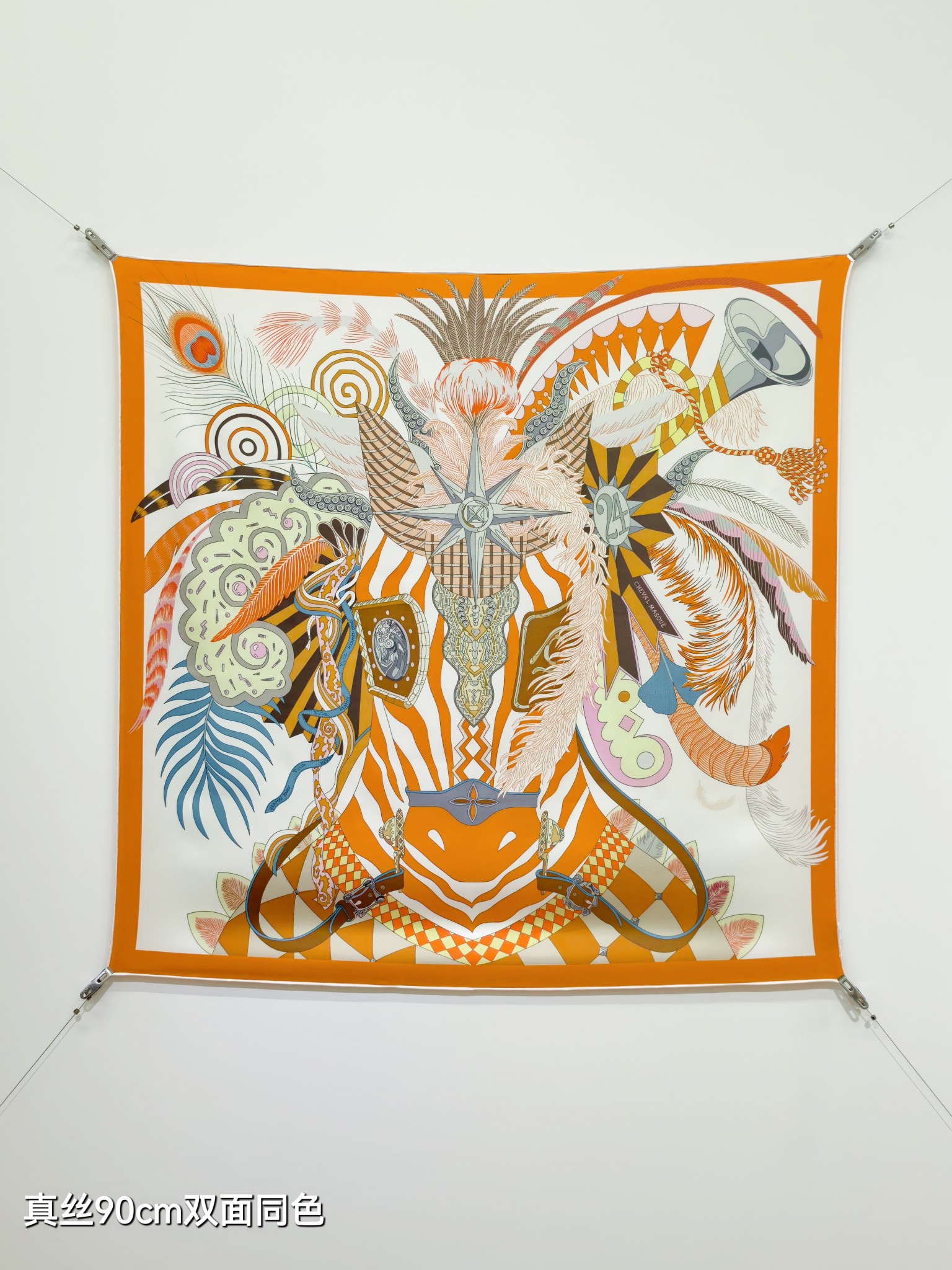 Cheap Hermes Cashmere scarf in 218553, $45 USD- [IB218553] - Replica Hermes Cashmere scarf