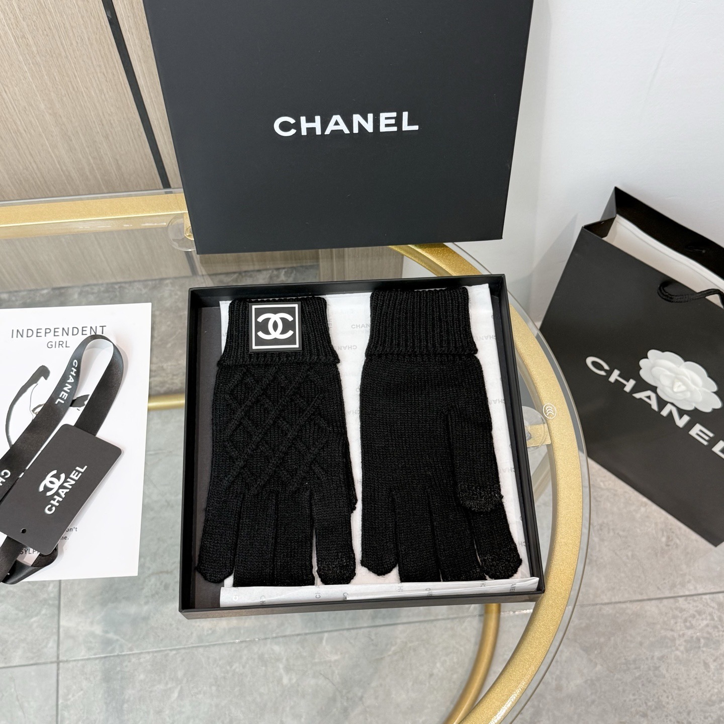 Cheap New Arrivals Chanel Gloves in 218566, $45 USD- [IB218566] - Replica Gloves