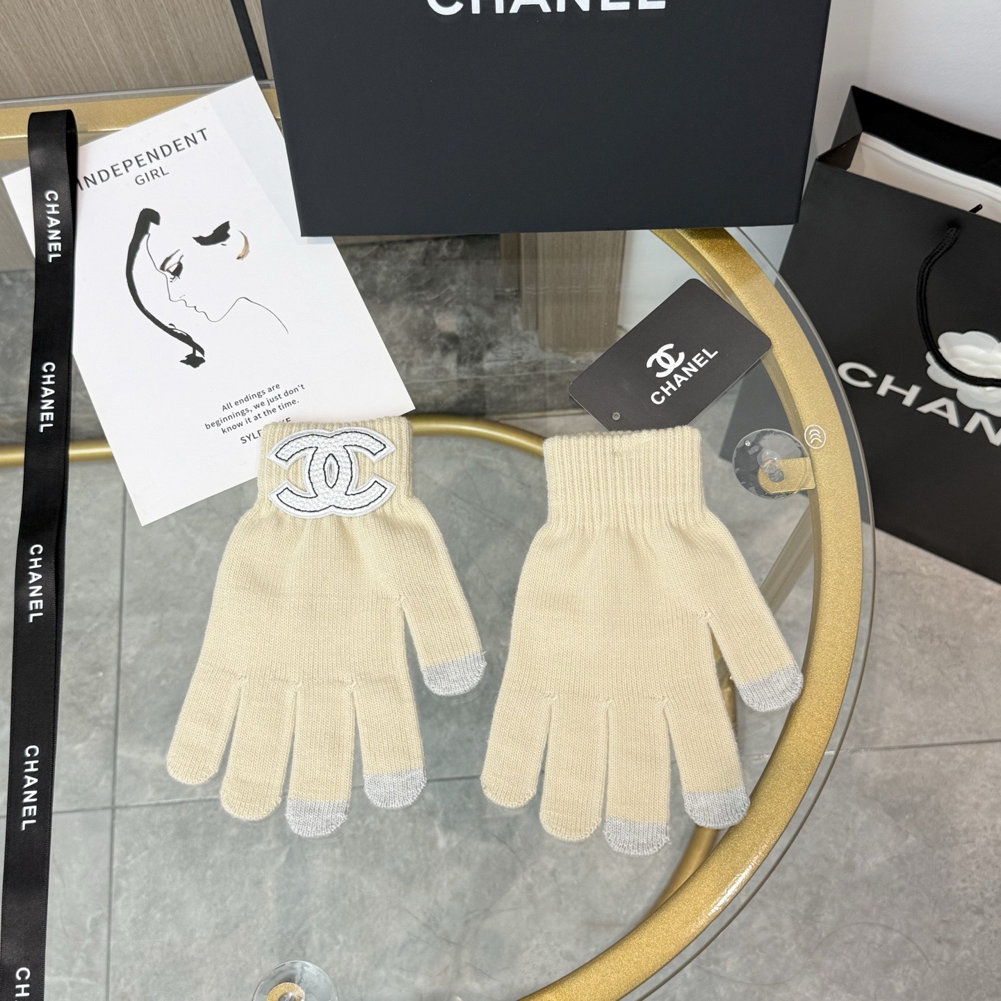 Cheap New Arrivals Chanel Gloves in 218568, $40 USD- [IB218568] - Replica Gloves