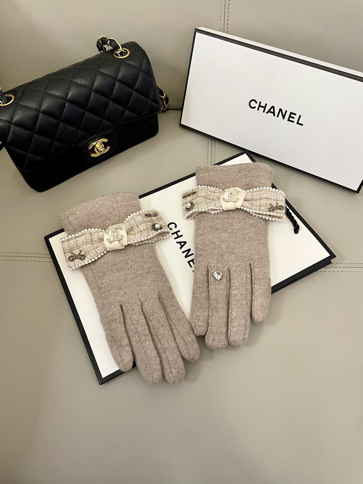Cheap New Arrivals Chanel Gloves in 218574, $45 USD- [IB218574] - Replica Gloves