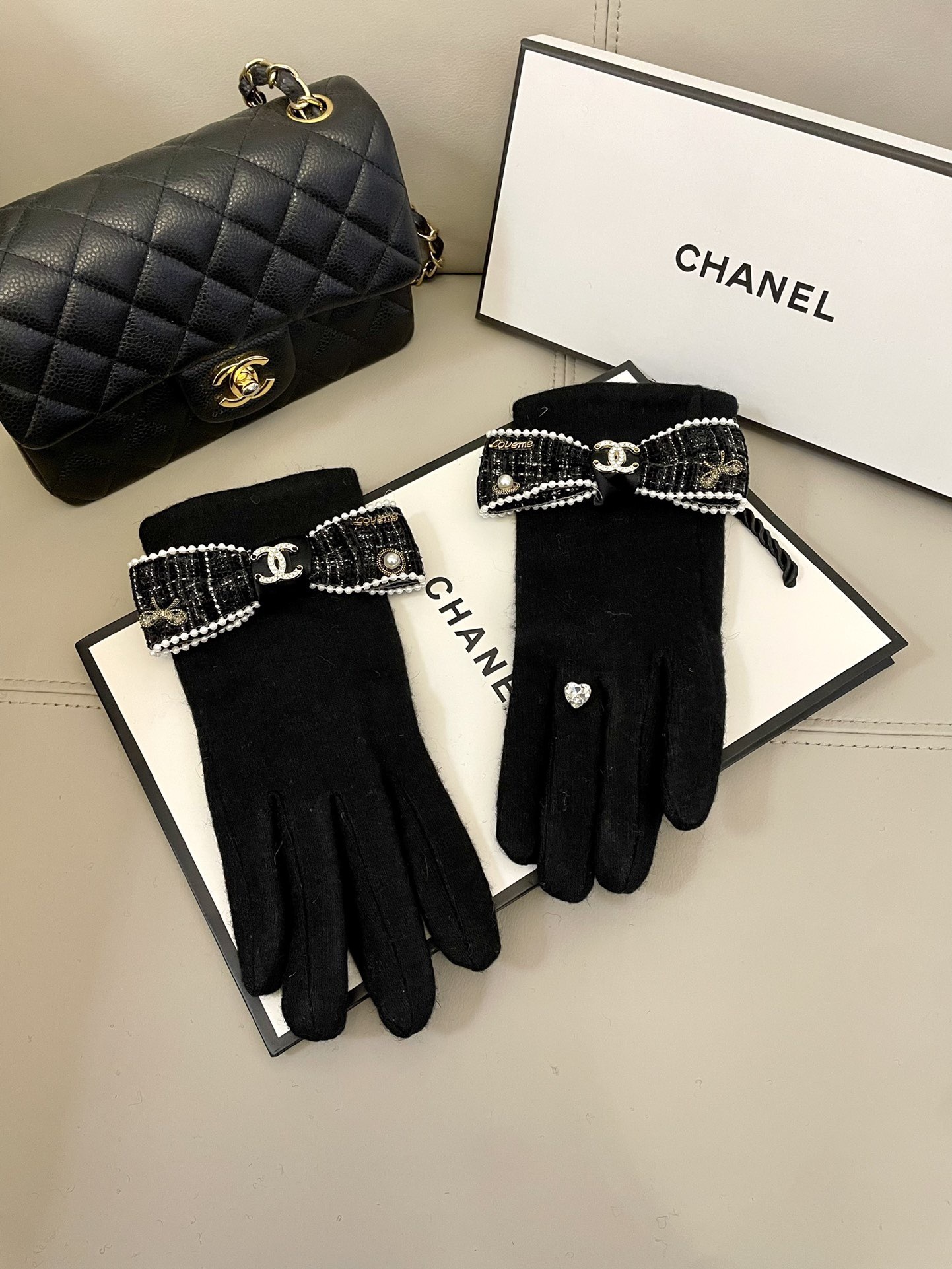 Cheap New Arrivals Chanel Gloves in 218575, $45 USD- [IB218575] - Replica Gloves