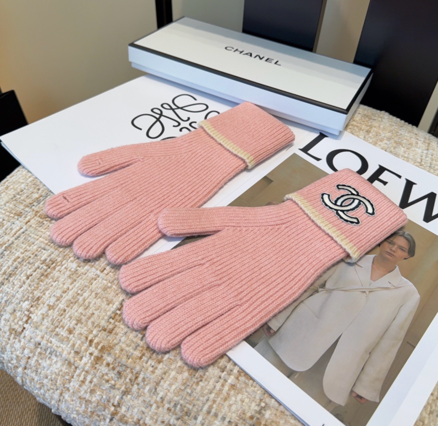Cheap New Arrivals Chanel Gloves in 218579, $45 USD- [IB218579] - Replica Gloves