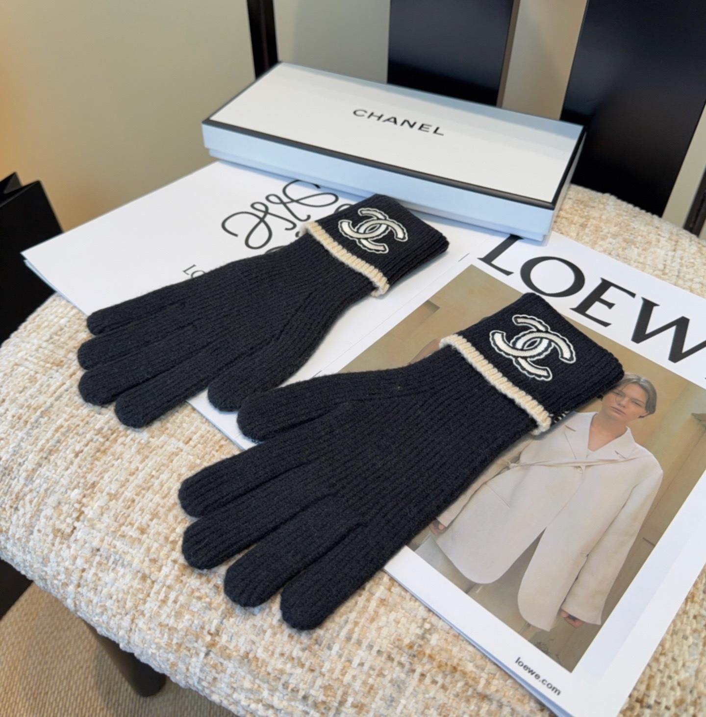 Cheap New Arrivals Chanel Gloves in 218580, $45 USD- [IB218580] - Replica Gloves