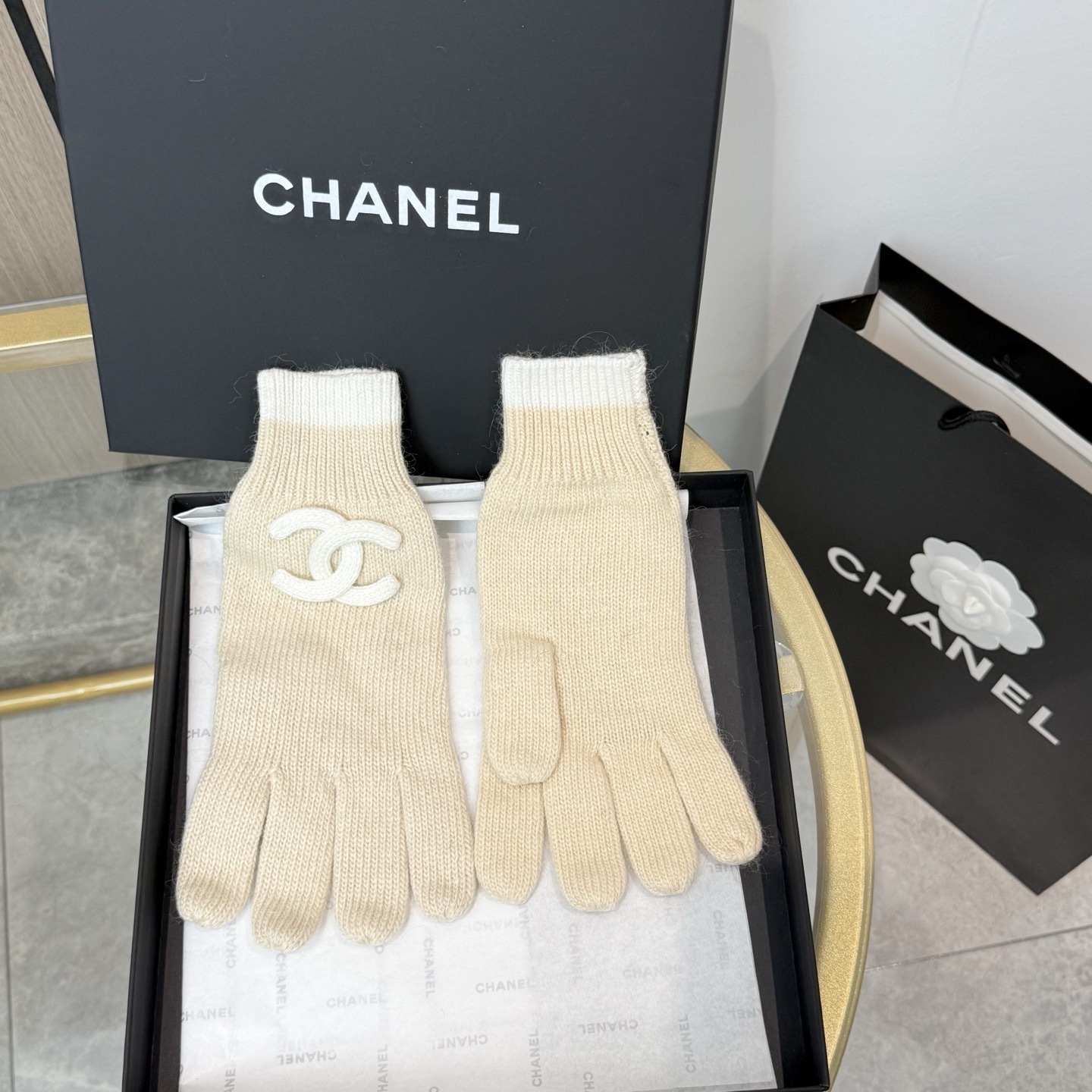 Cheap New Arrivals Chanel Gloves in 218605, $40 USD- [IB218605] - Replica Gloves