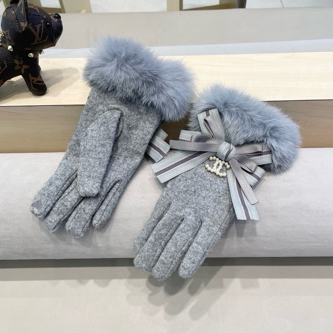 Cheap New Arrivals Chanel Gloves in 218618, $45 USD- [IB218618] - Replica Gloves