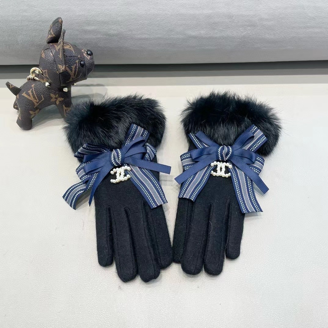 Cheap New Arrivals Chanel Gloves in 218619, $45 USD- [IB218619] - Replica Gloves