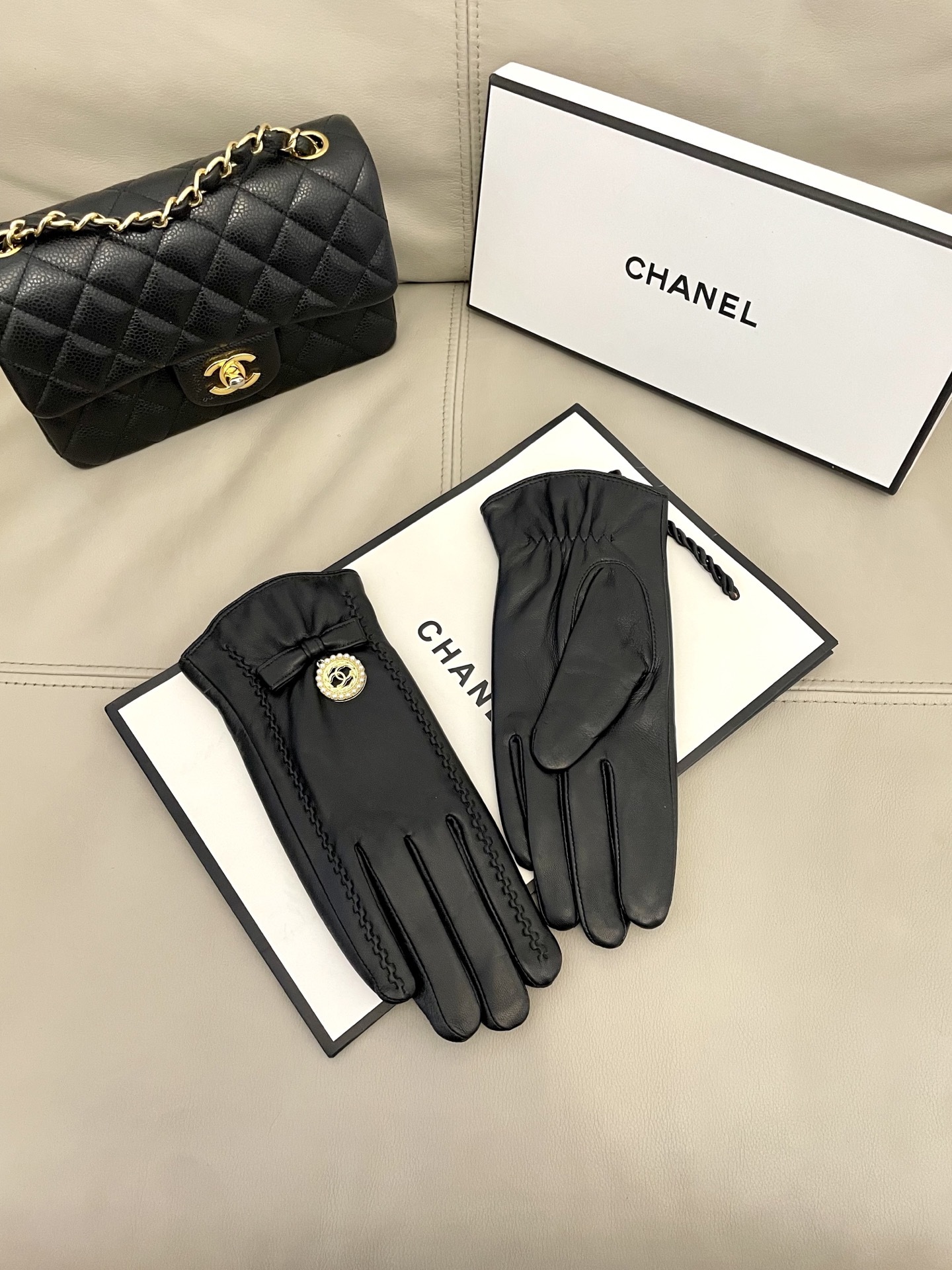 Cheap New Arrivals Chanel Gloves in 218622, $45 USD- [IB218622] - Replica Gloves