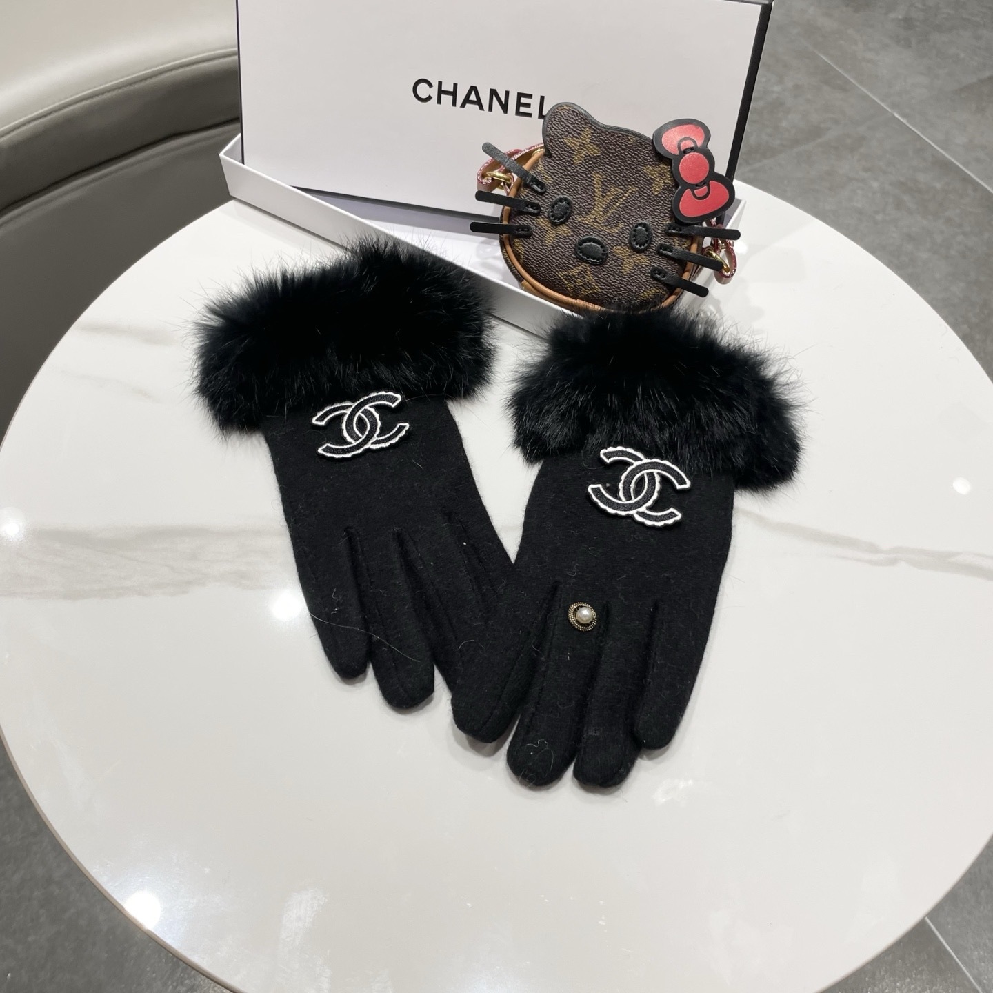 Cheap New Arrivals Chanel Gloves in 218624, $45 USD- [IB218624] - Replica Gloves