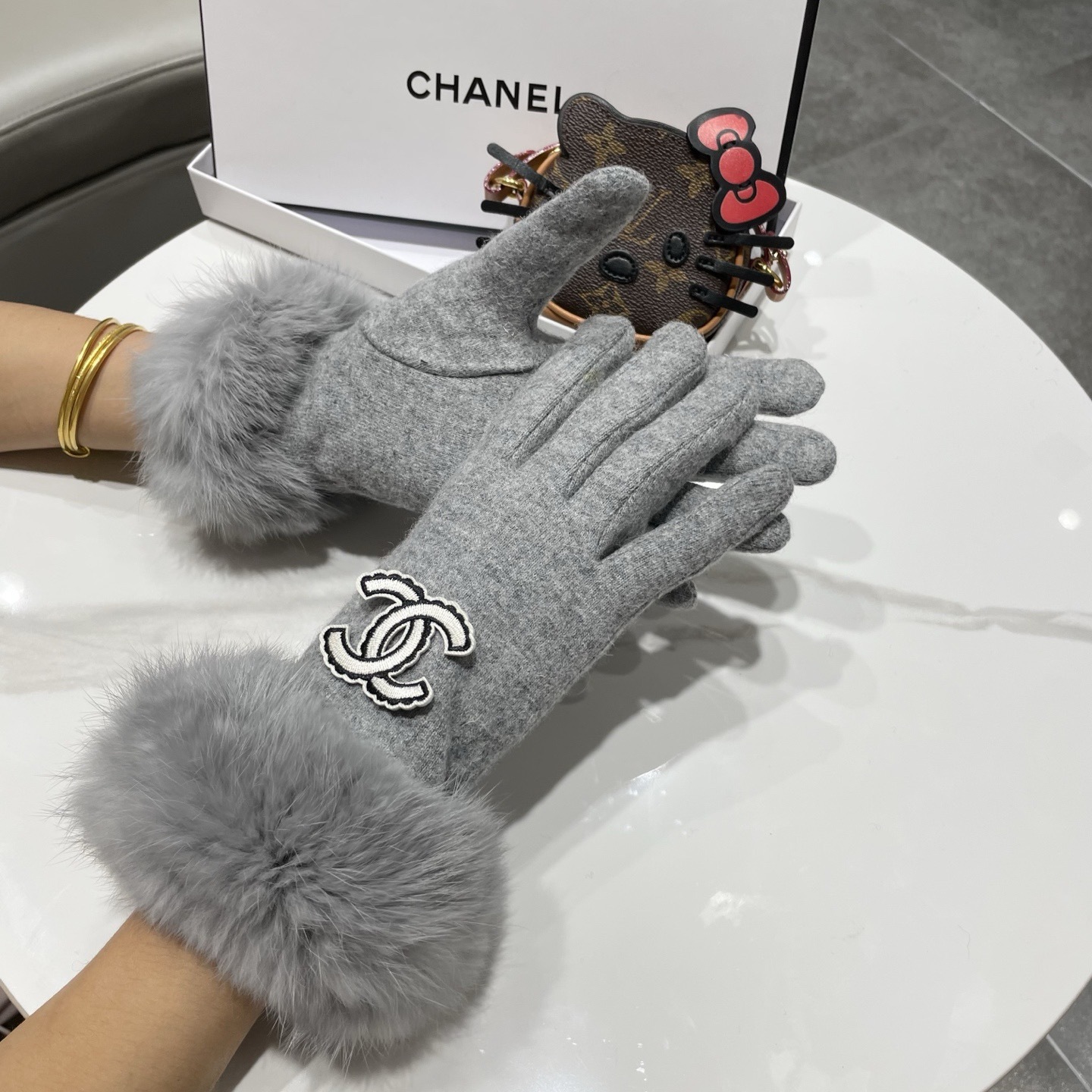 Cheap New Arrivals Chanel Gloves in 218625, $45 USD- [IB218625] - Replica Gloves