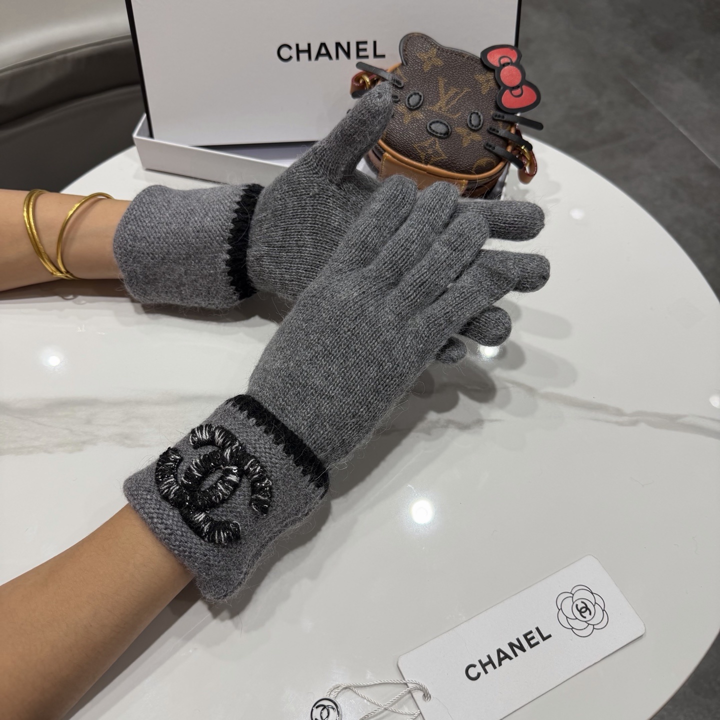 Cheap New Arrivals Chanel Gloves in 218629, $45 USD- [IB218629] - Replica Gloves