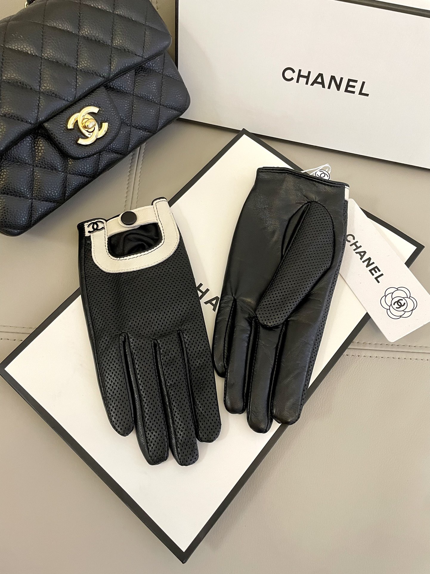 Cheap New Arrivals Chanel Gloves in 218631, $45 USD- [IB218631] - Replica Gloves