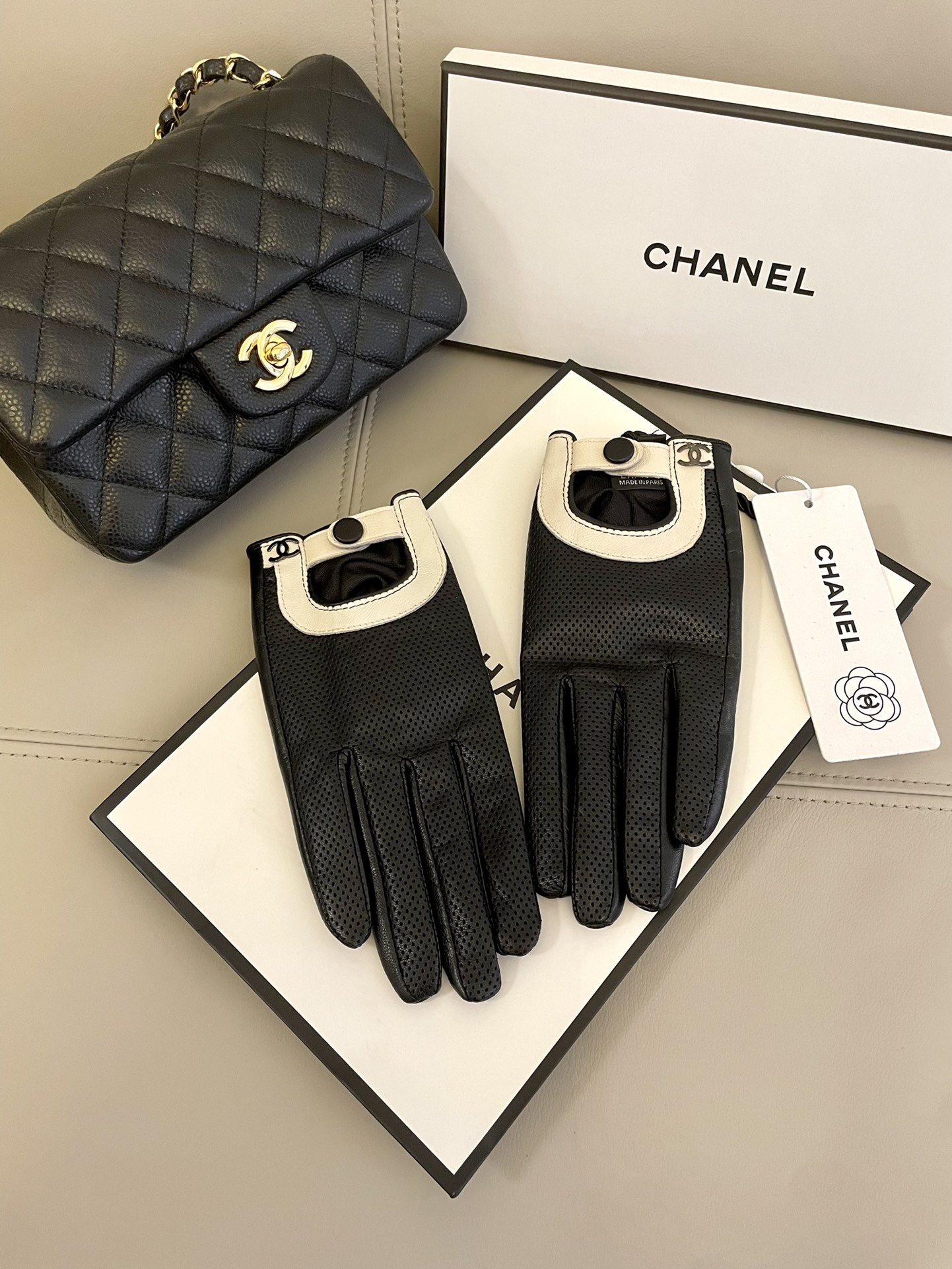 Cheap New Arrivals Chanel Gloves in 218631, $45 USD- [IB218631] - Replica Gloves