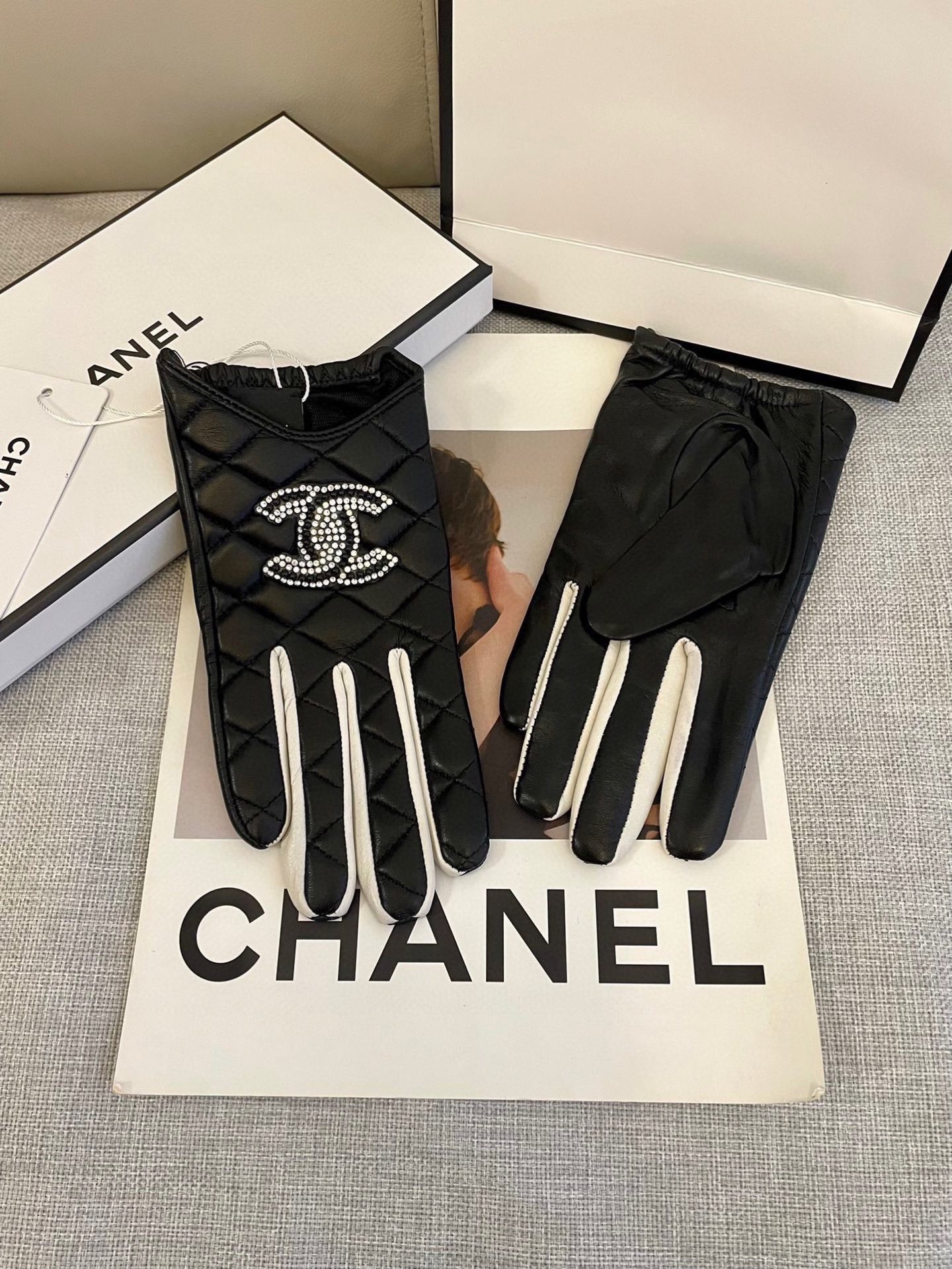 Cheap New Arrivals Chanel Gloves in 218632, $45 USD- [IB218632] - Replica Gloves