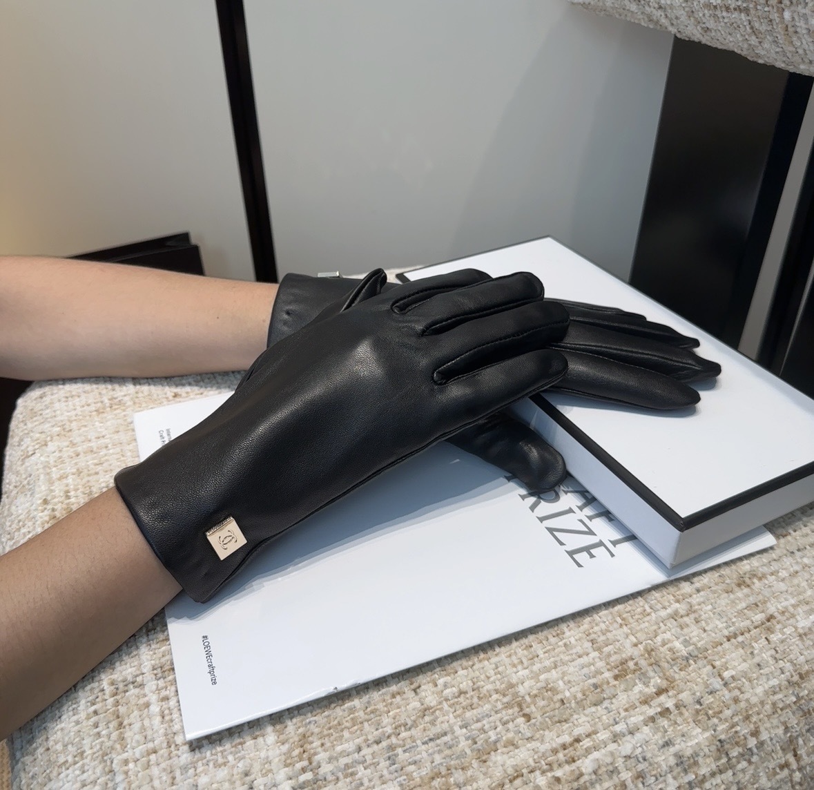 Cheap New Arrivals Chanel Gloves in 218641, $45 USD- [IB218641] - Replica Gloves
