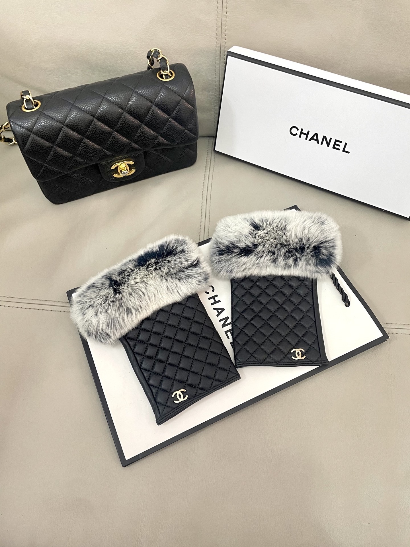 Cheap New Arrivals Chanel Gloves in 218643, $45 USD- [IB218643] - Replica Gloves