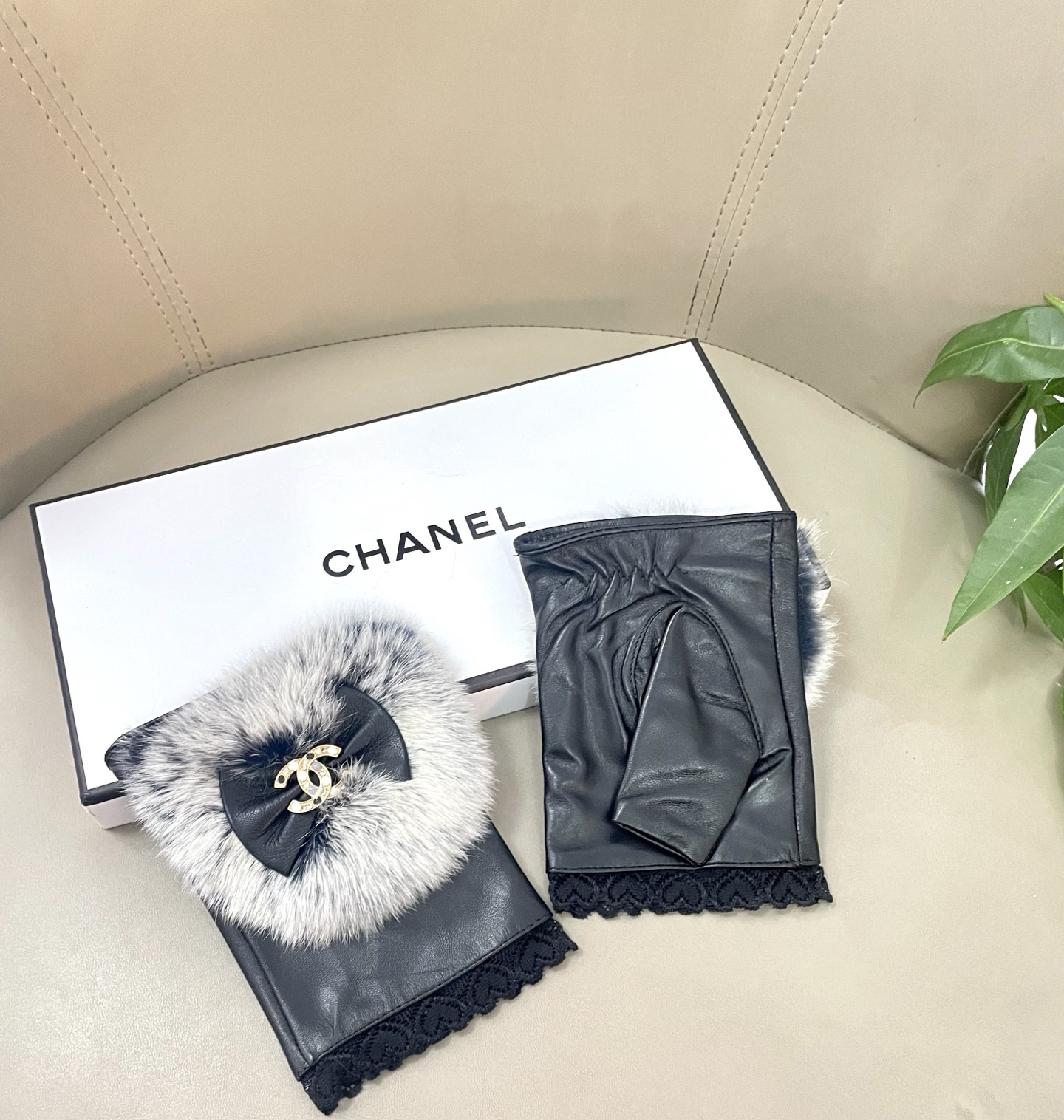 Cheap New Arrivals Chanel Gloves in 218644, $45 USD- [IB218644] - Replica Gloves