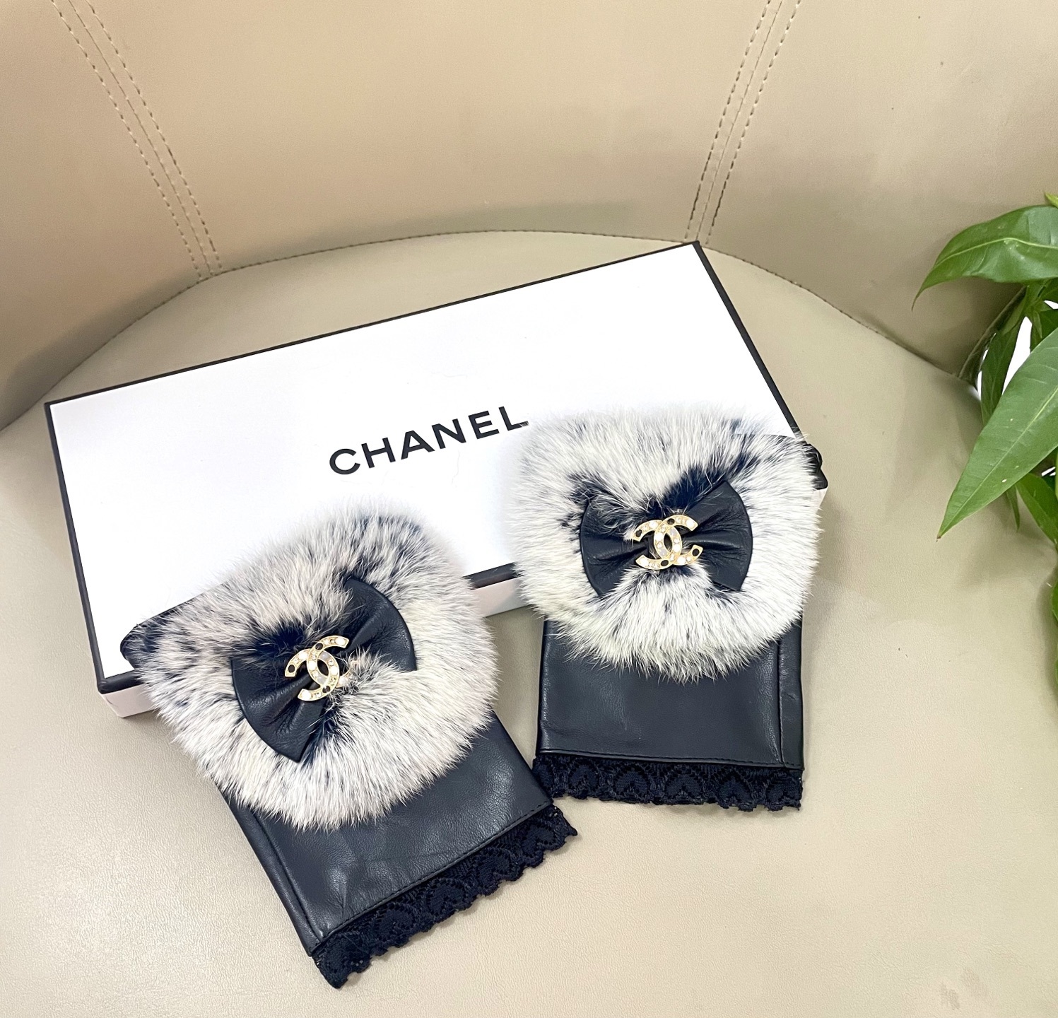 Cheap New Arrivals Chanel Gloves in 218644, $45 USD- [IB218644] - Replica Gloves