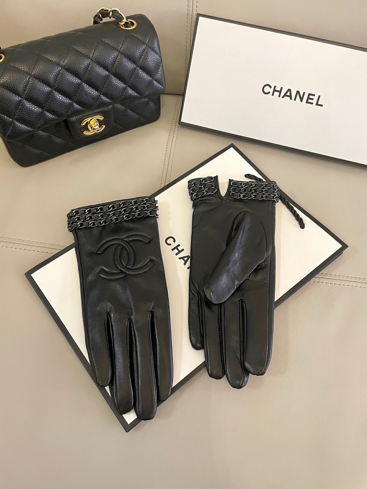 Cheap New Arrivals Chanel Gloves in 218645, $45 USD- [IB218645] - Replica Gloves