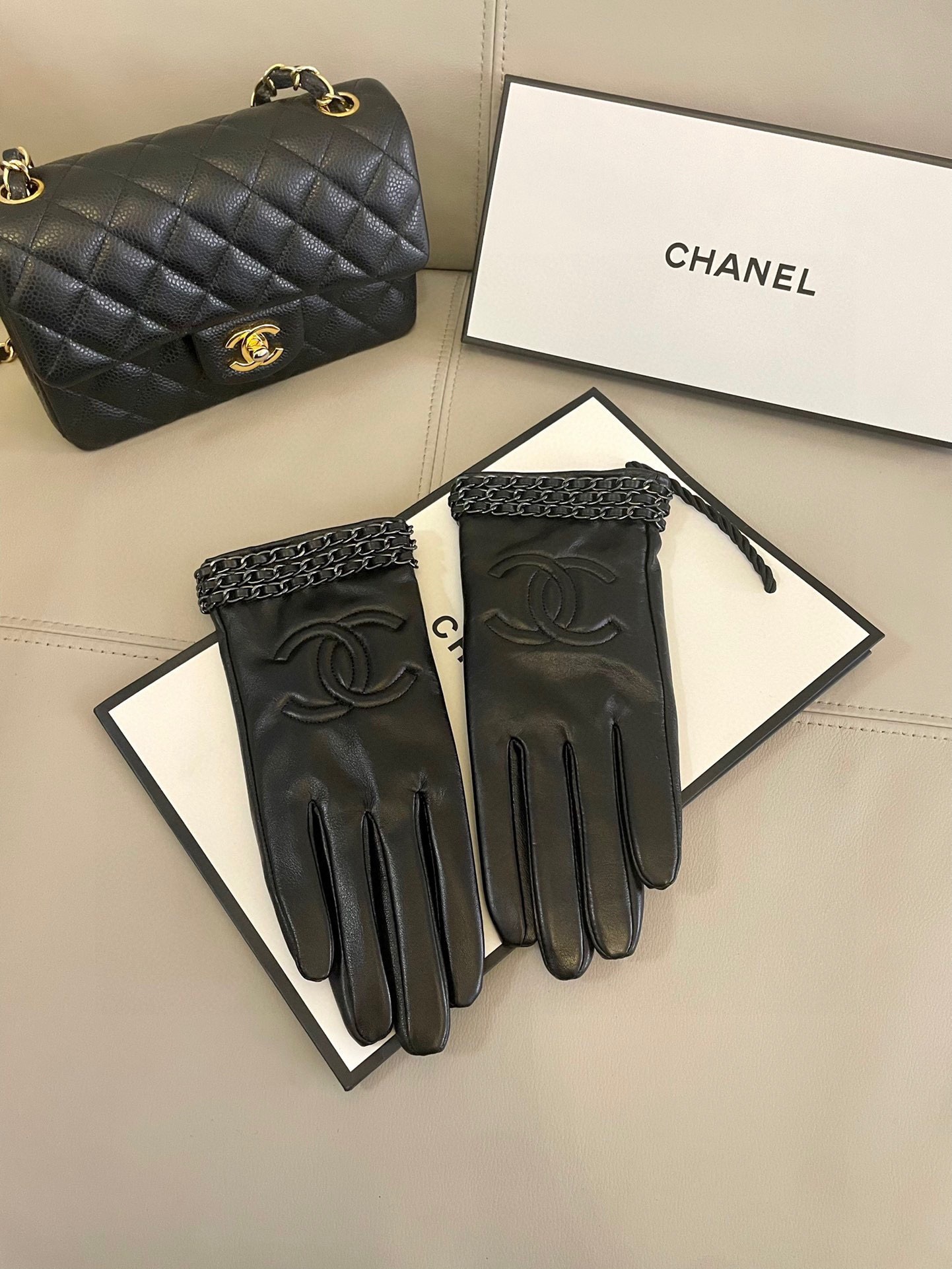 Cheap New Arrivals Chanel Gloves in 218645, $45 USD- [IB218645] - Replica Gloves