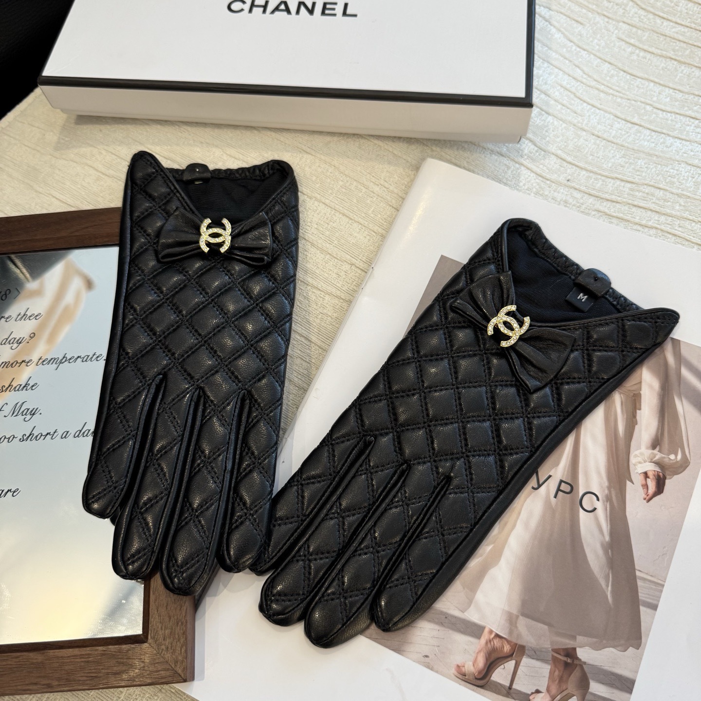 Cheap New Arrivals Chanel Gloves in 218651, $45 USD- [IB218651] - Replica Gloves