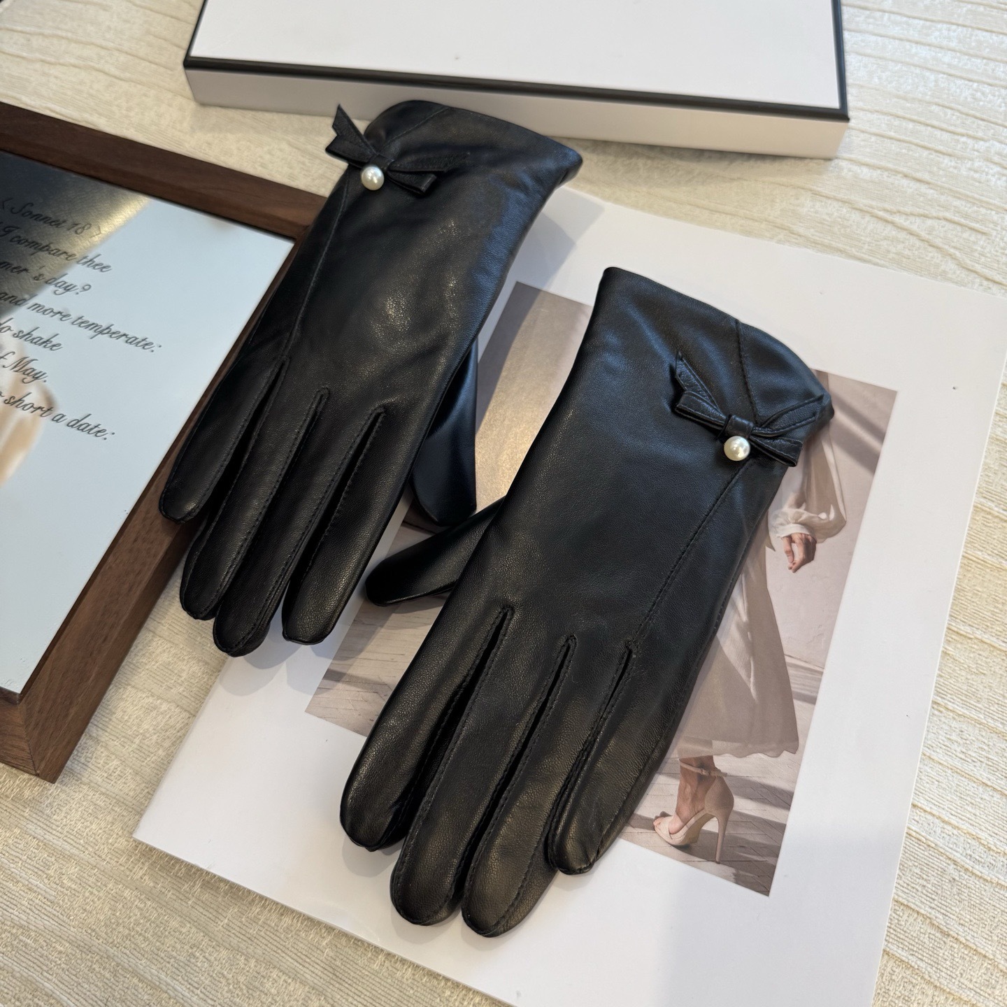 Cheap New Arrivals Chanel Gloves in 218653, $45 USD- [IB218653] - Replica Gloves