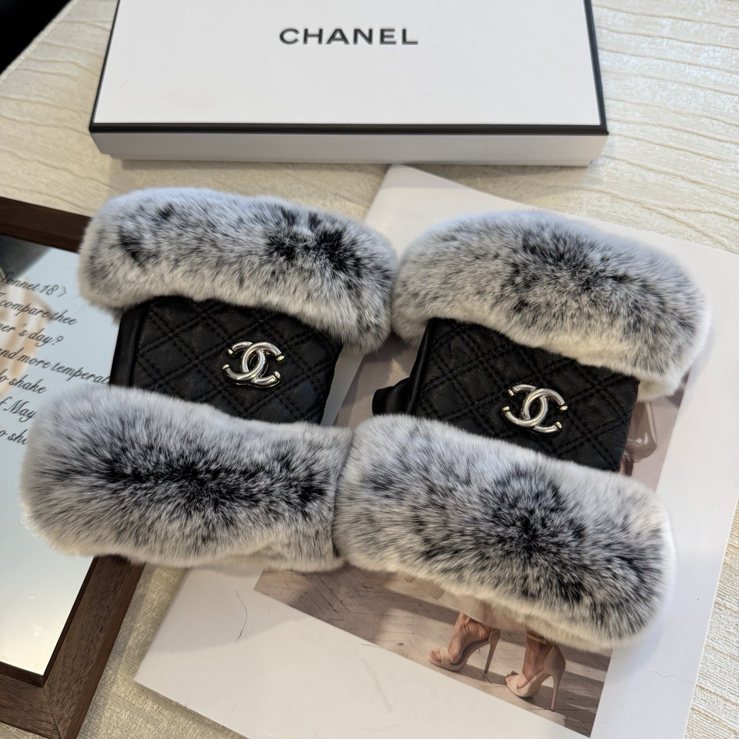 Cheap New Arrivals Chanel Gloves in 218655, $45 USD- [IB218655] - Replica Gloves