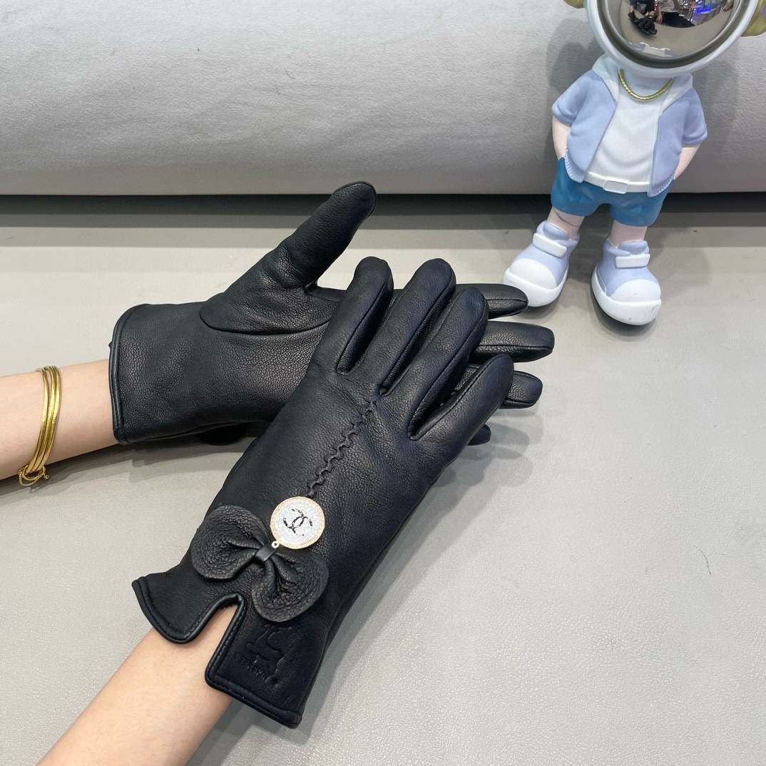 Cheap New Arrivals Chanel Gloves in 218659, $45 USD- [IB218659] - Replica Gloves