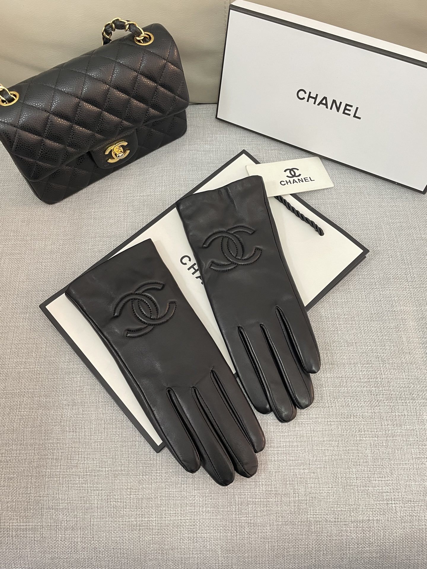 Cheap New Arrivals Chanel Gloves in 218665, $45 USD- [IB218665] - Replica Gloves