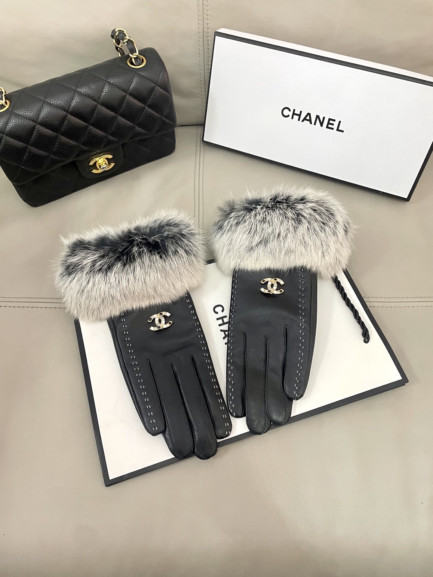 Cheap New Arrivals Chanel Gloves in 218674, $45 USD- [IB218674] - Replica Gloves