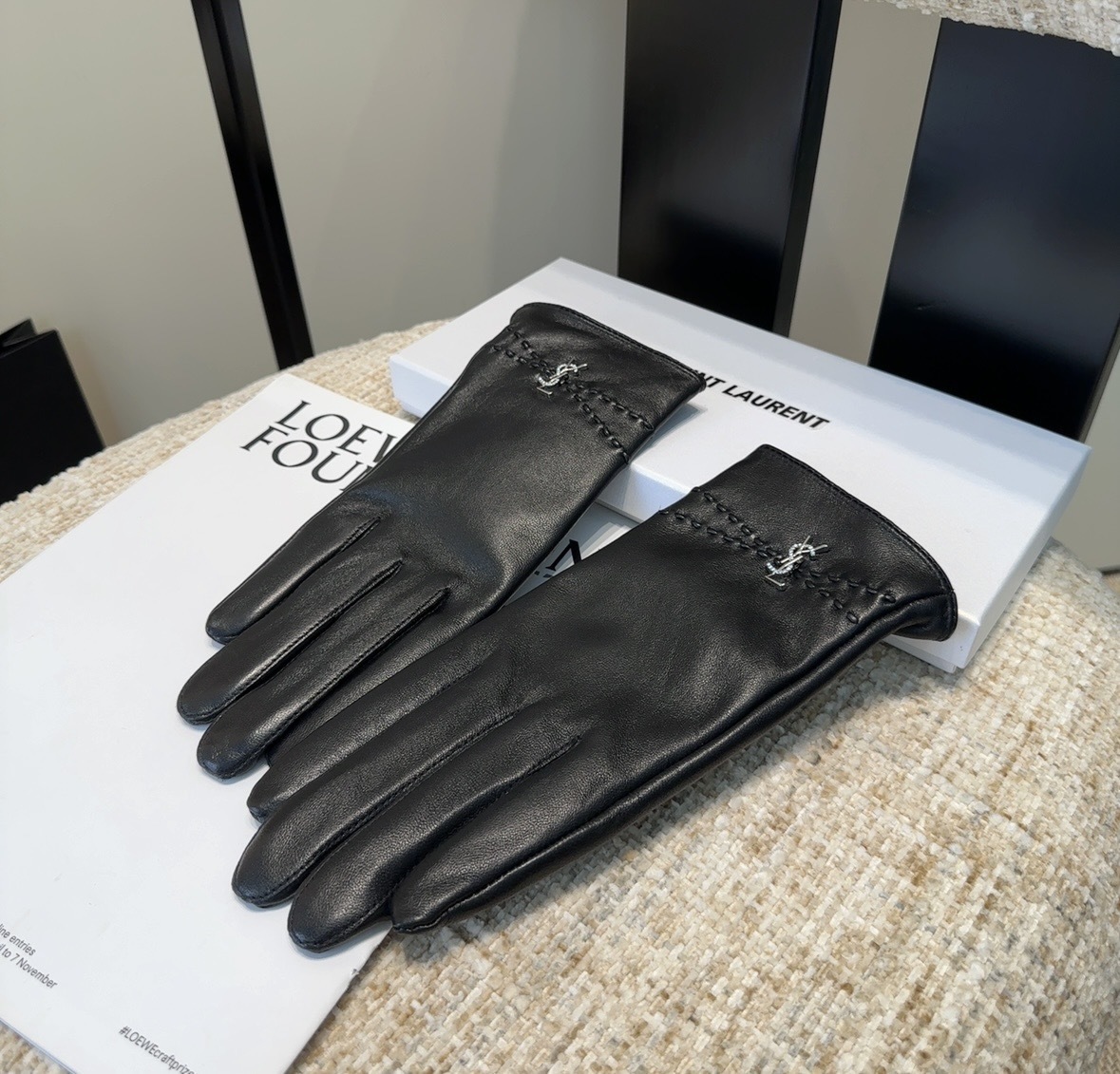 Cheap New Arrivals YSL Gloves in 218677, $45 USD- [IB218677] - Replica Gloves