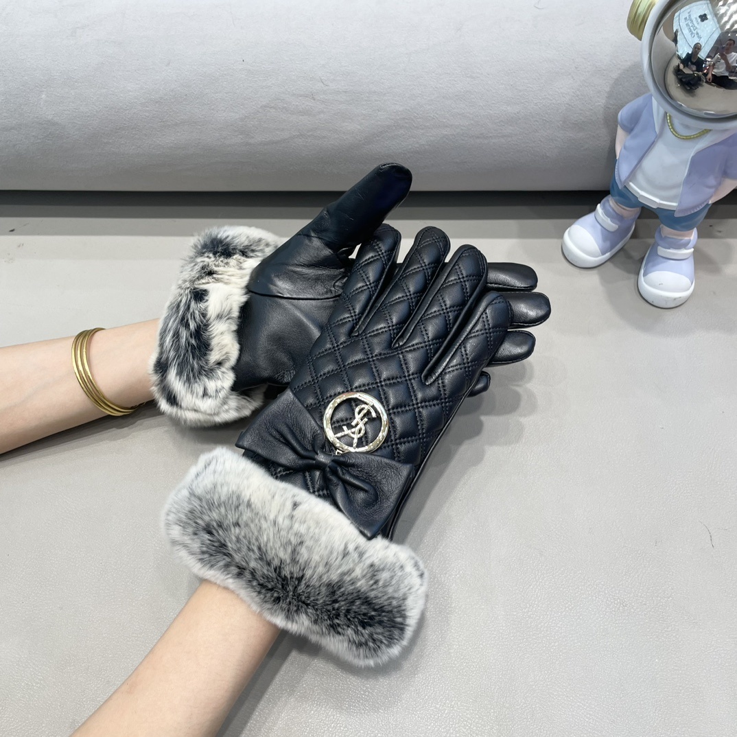 Cheap New Arrivals YSL Gloves in 218680, $45 USD- [IB218680] - Replica Gloves