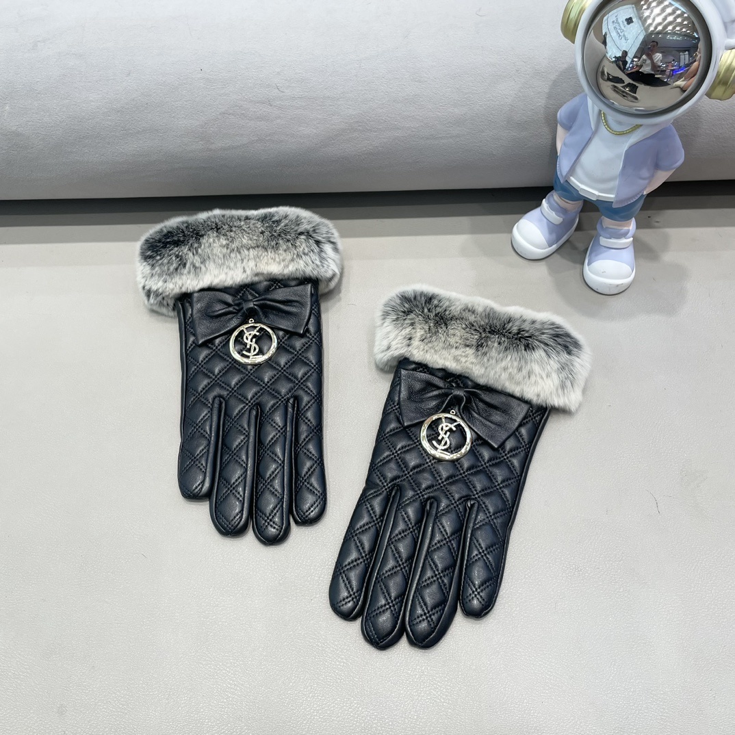 Cheap New Arrivals YSL Gloves in 218680, $45 USD- [IB218680] - Replica Gloves