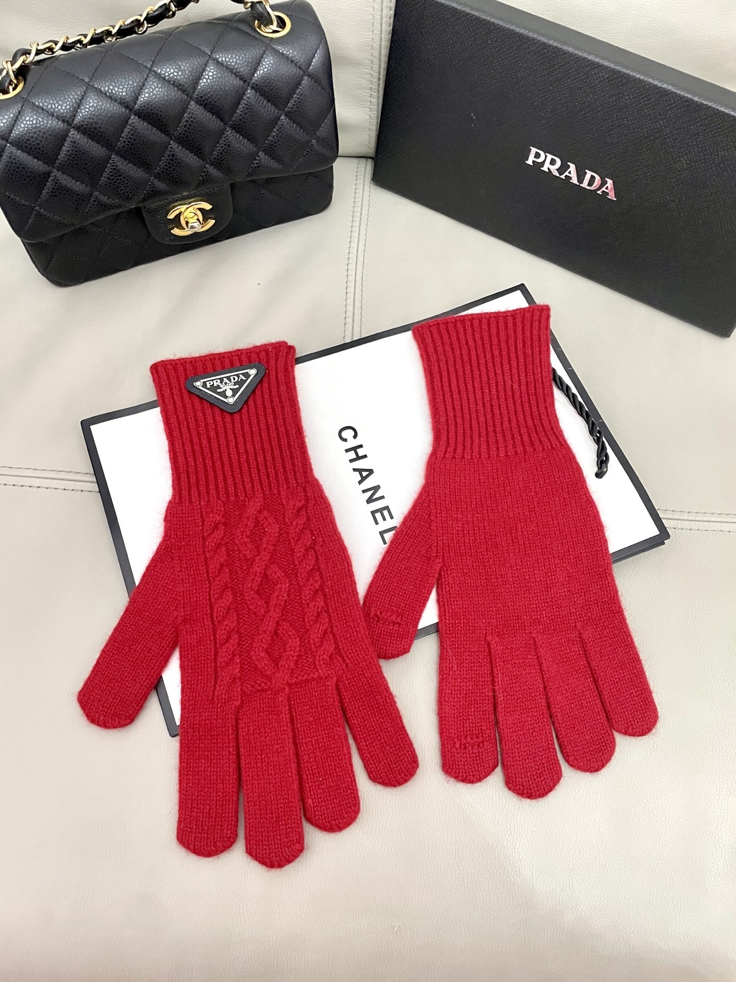 Cheap New Arrivals Prada Gloves in 218684, $40 USD- [IB218684] - Replica Gloves